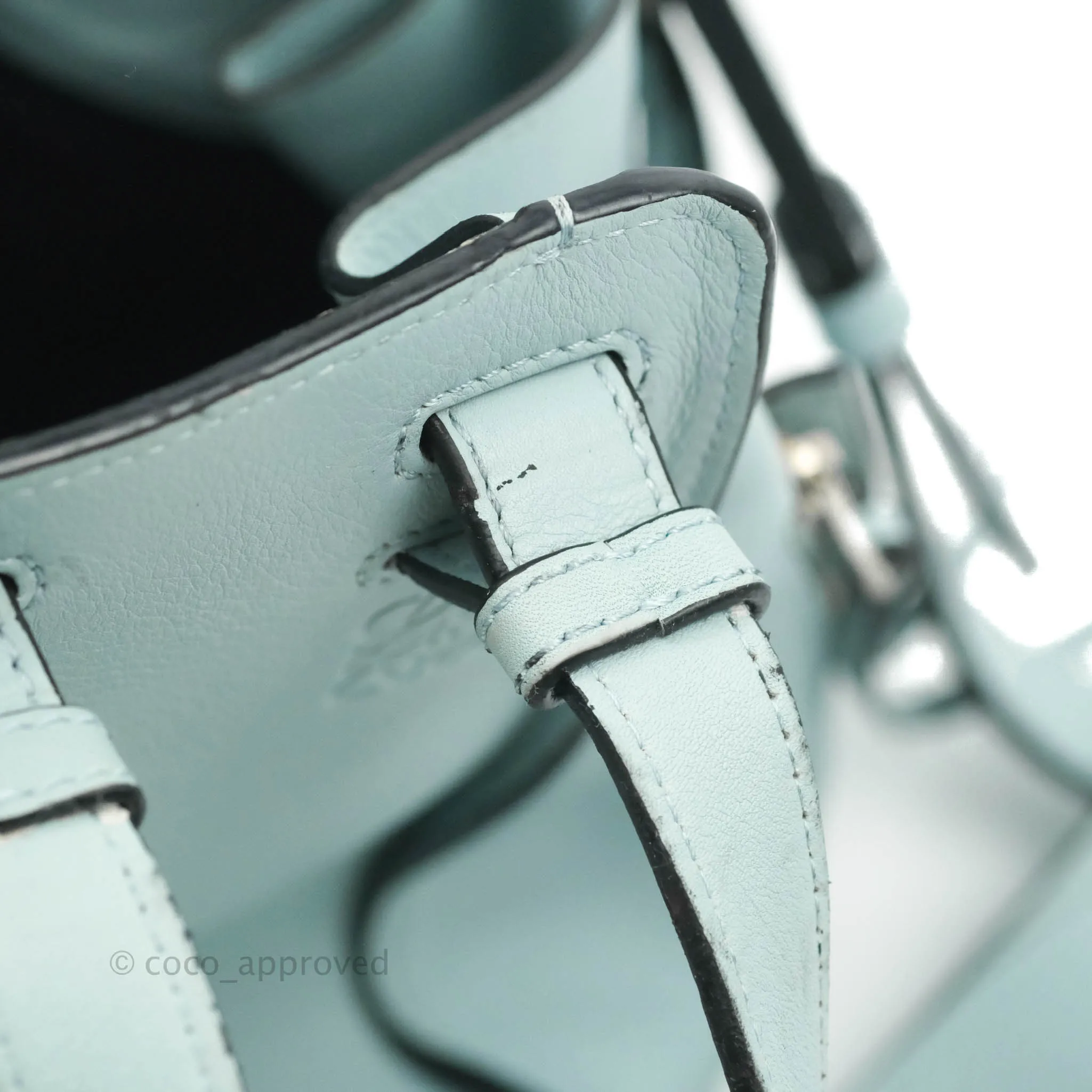Loewe Hammock Small Aqua Shoulder Bag