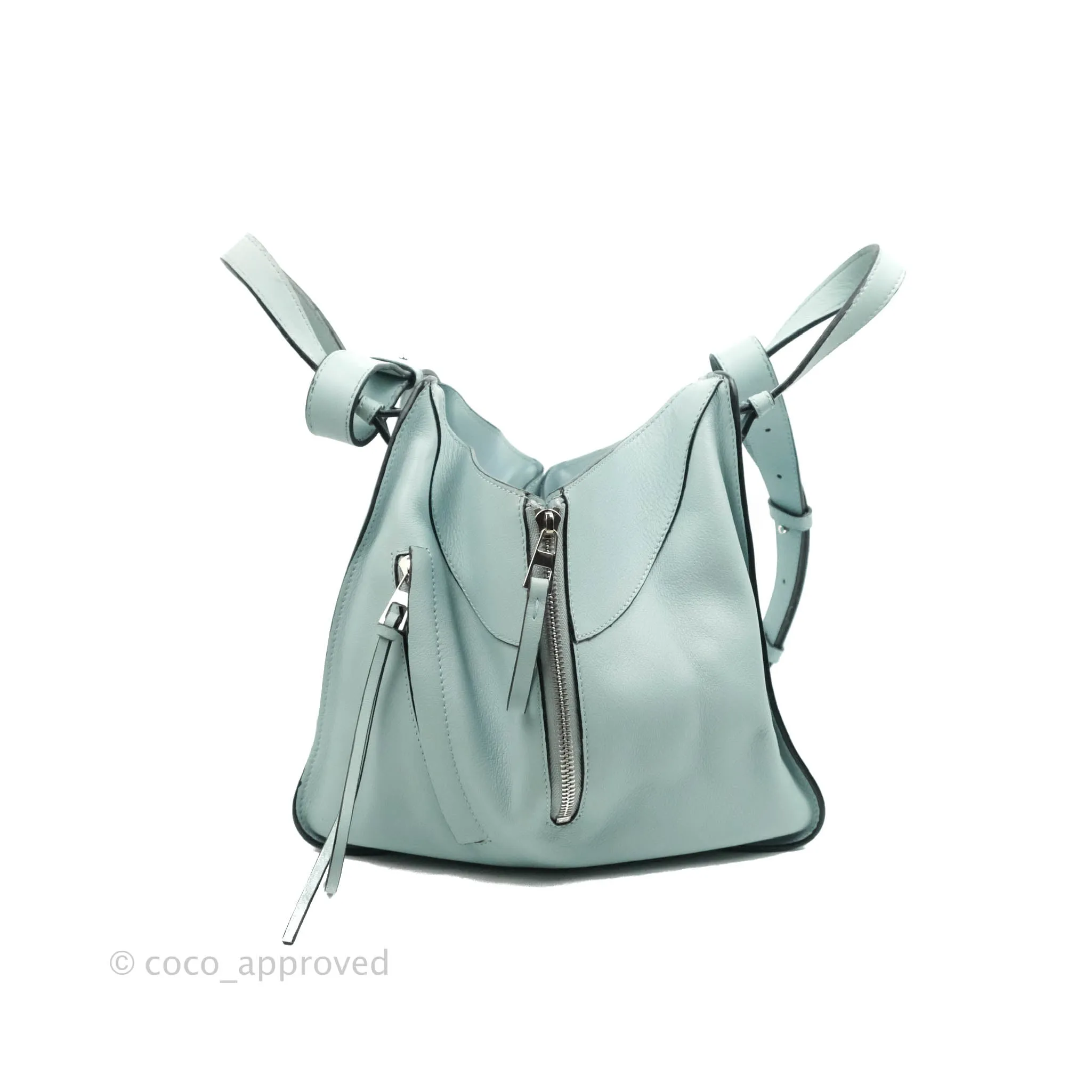 Loewe Hammock Small Aqua Shoulder Bag