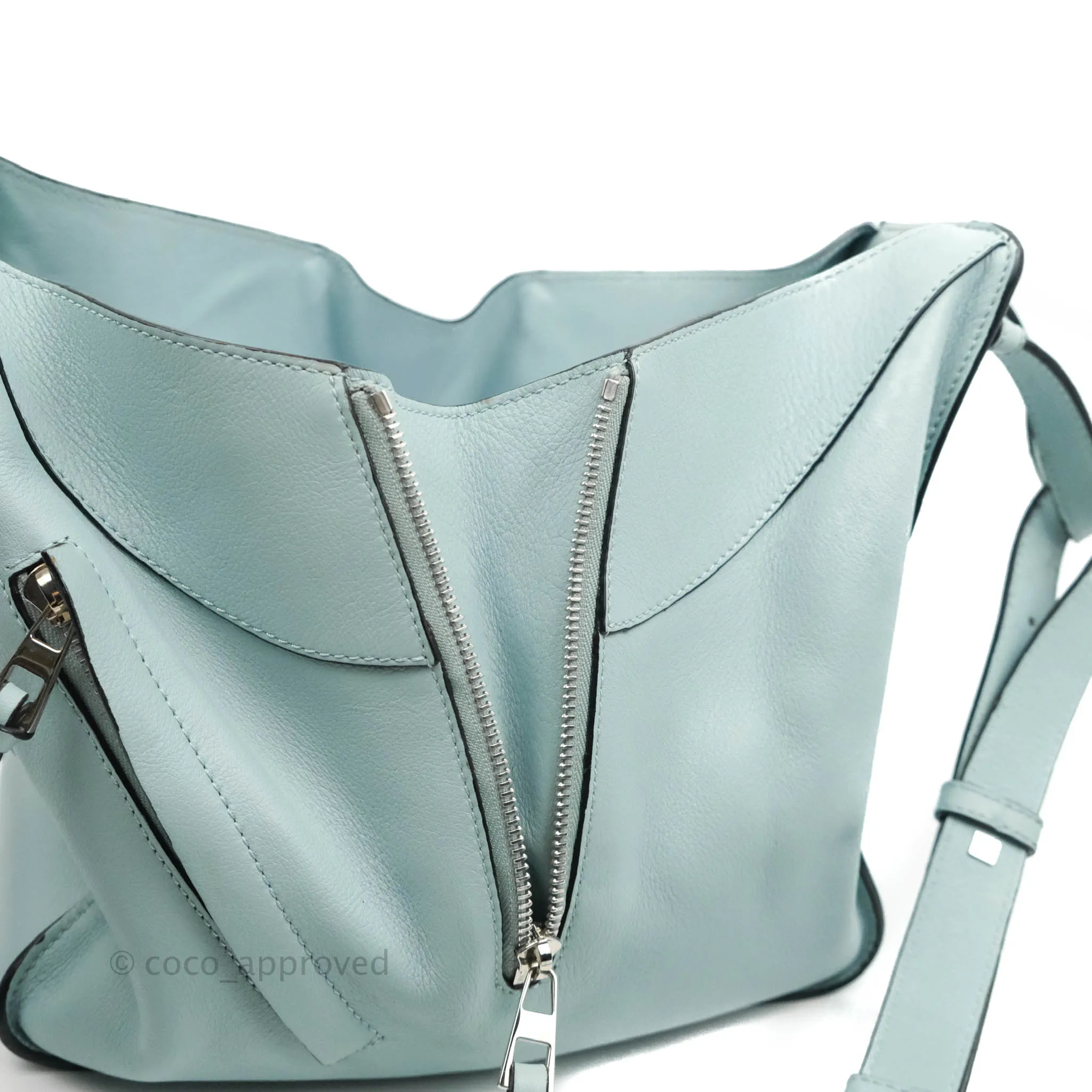 Loewe Hammock Small Aqua Shoulder Bag