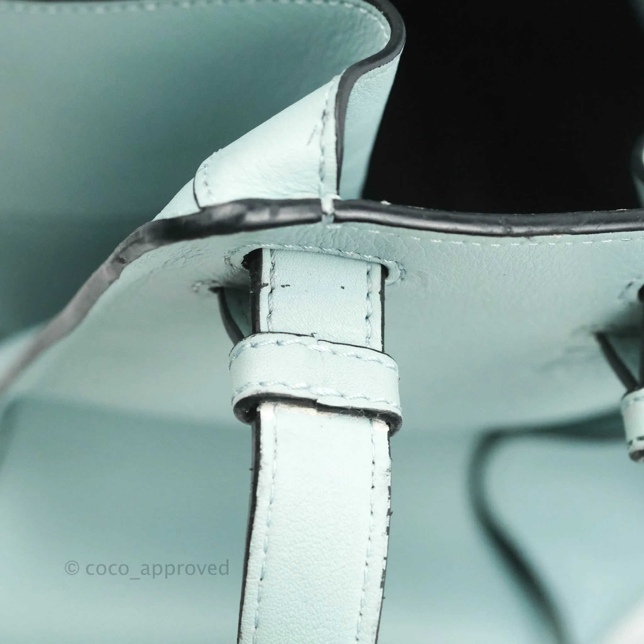 Loewe Hammock Small Aqua Shoulder Bag