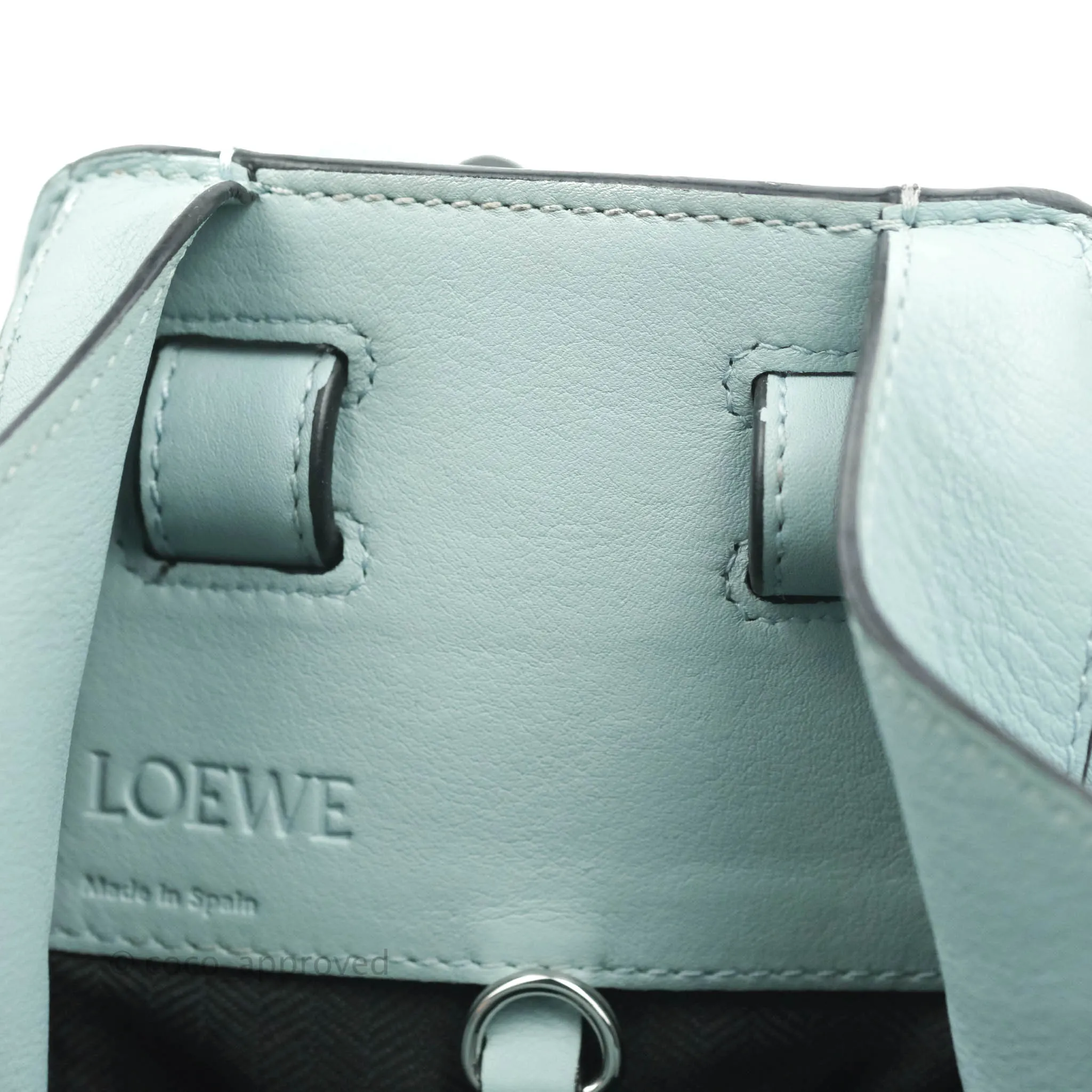 Loewe Hammock Small Aqua Shoulder Bag