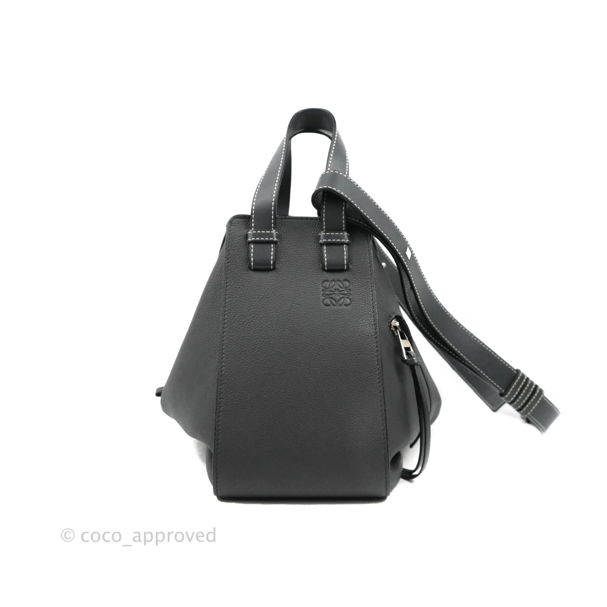 Loewe Hammock Small Asphalt Grey Shoulder Bag
