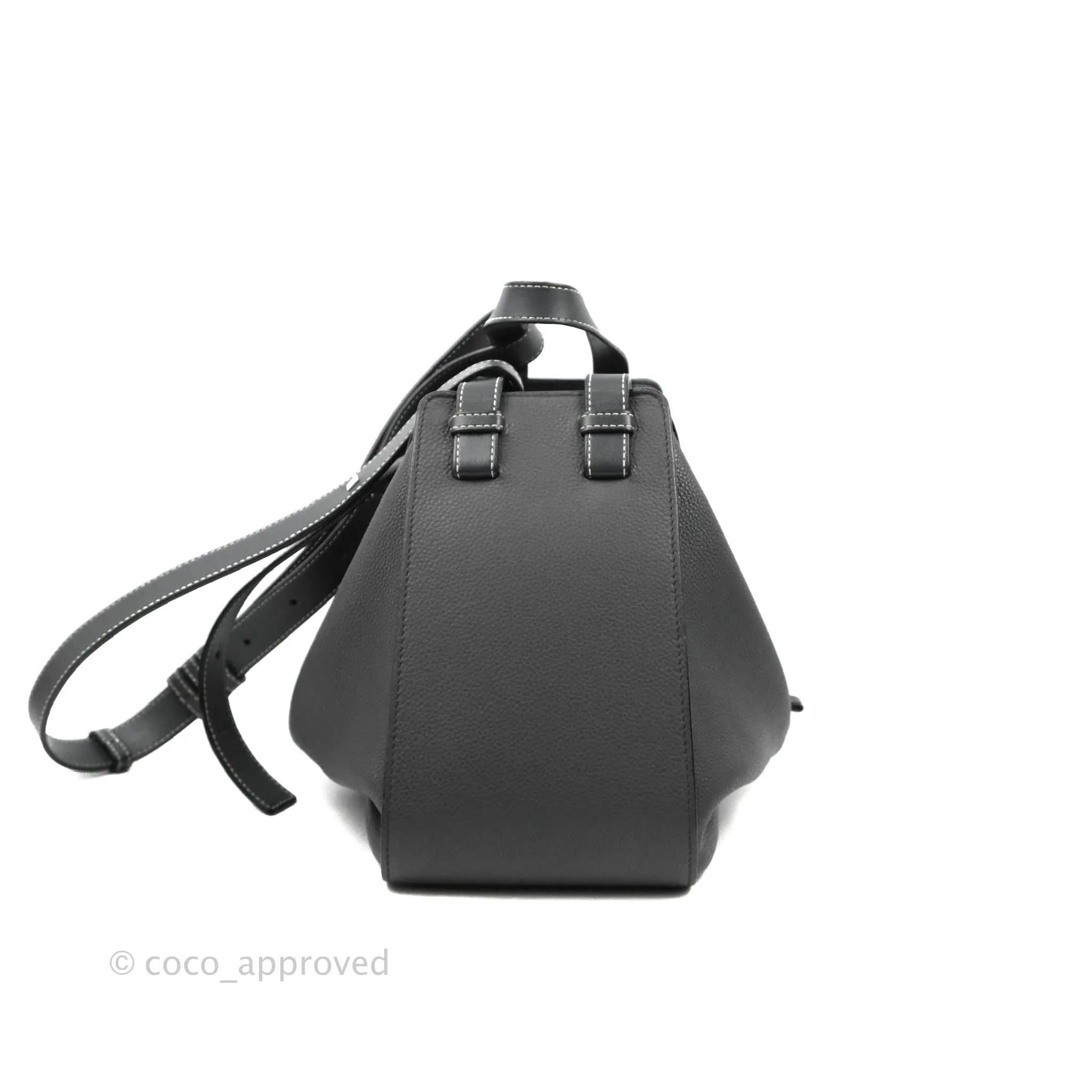 Loewe Hammock Small Asphalt Grey Shoulder Bag
