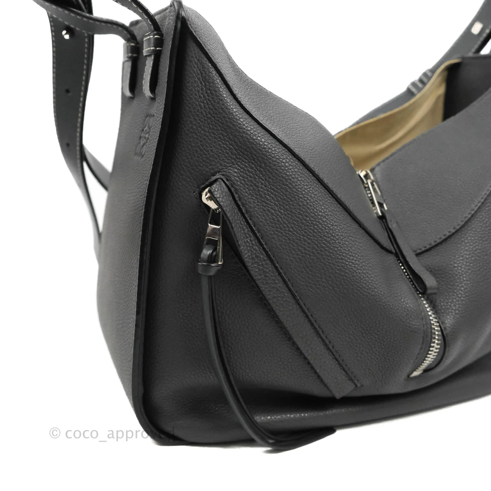 Loewe Hammock Small Asphalt Grey Shoulder Bag