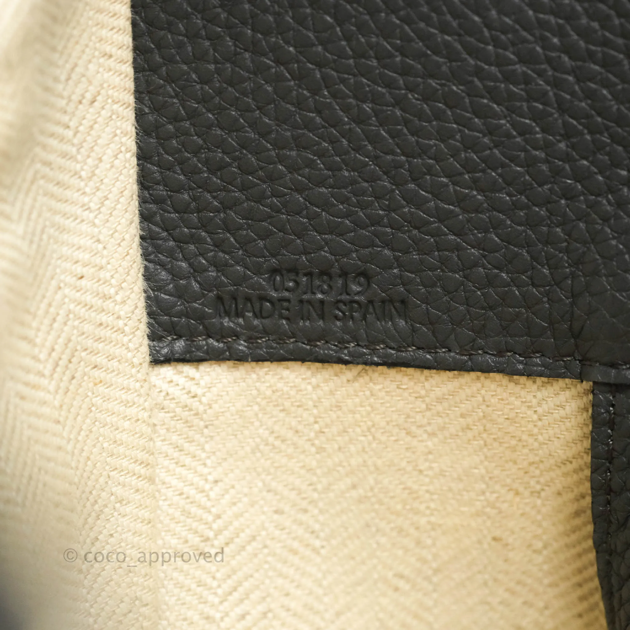 Loewe Hammock Small Asphalt Grey Shoulder Bag