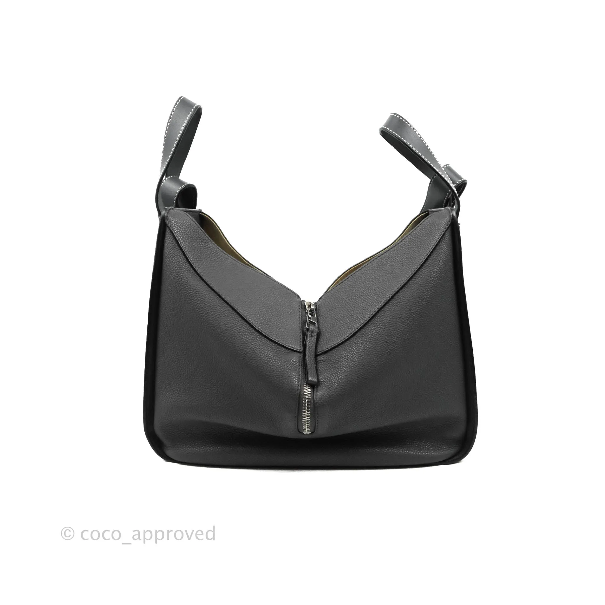 Loewe Hammock Small Asphalt Grey Shoulder Bag