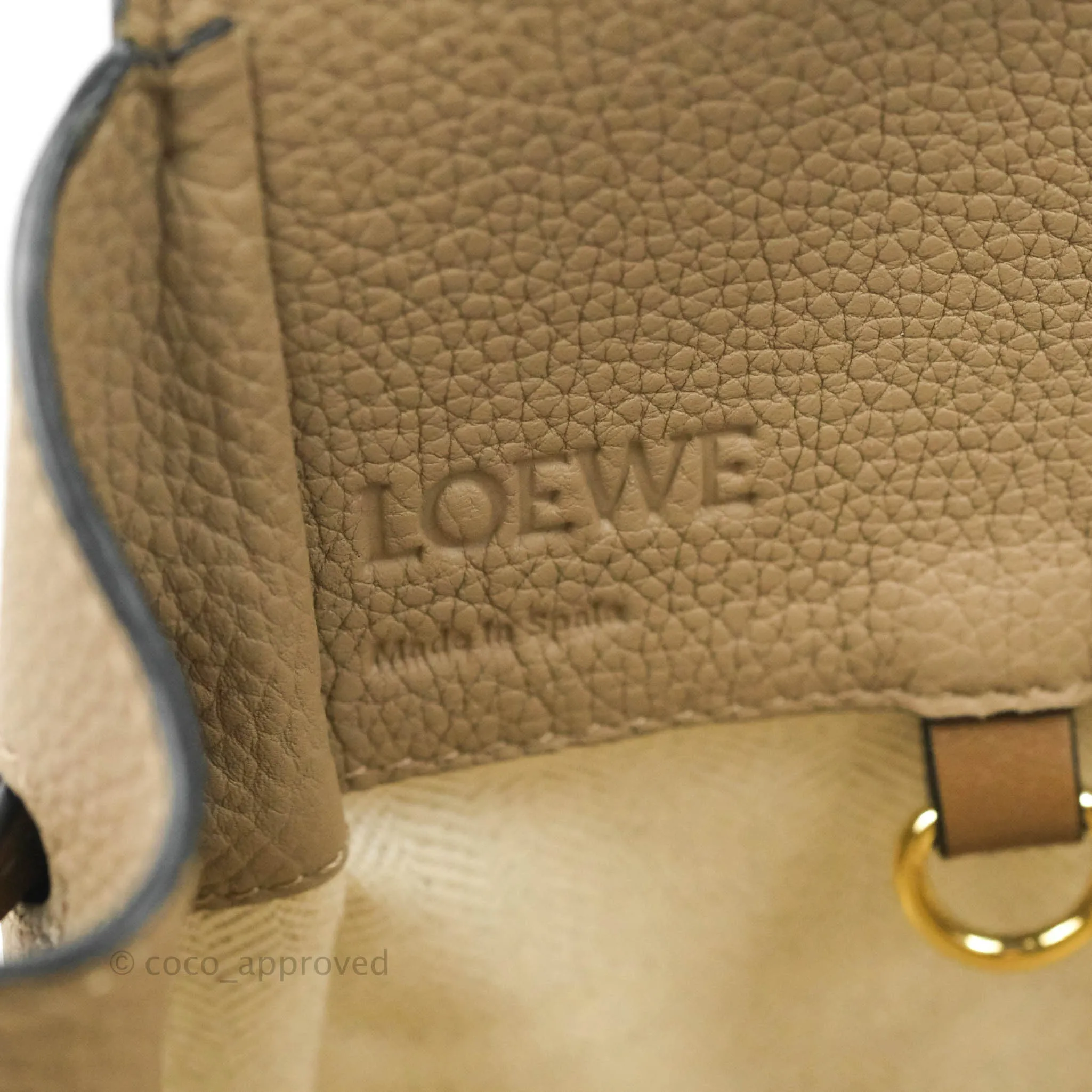 Loewe Hammock Small Sand Shoulder Bag