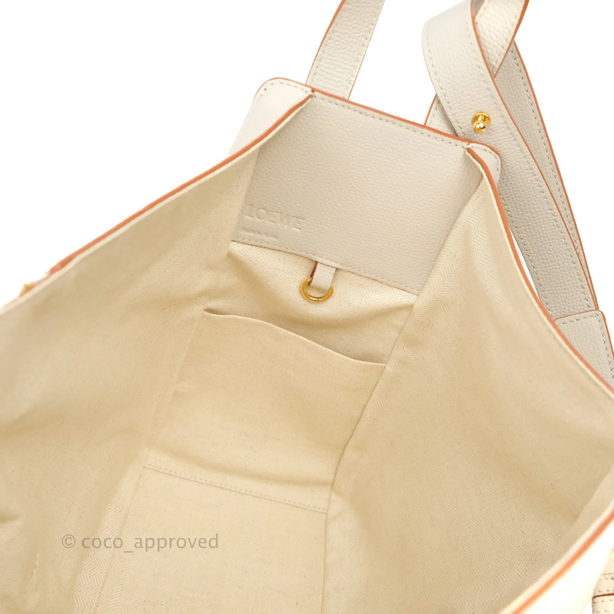 Loewe Hammock Small Shoulder Bag Light Ghost Grained Leather