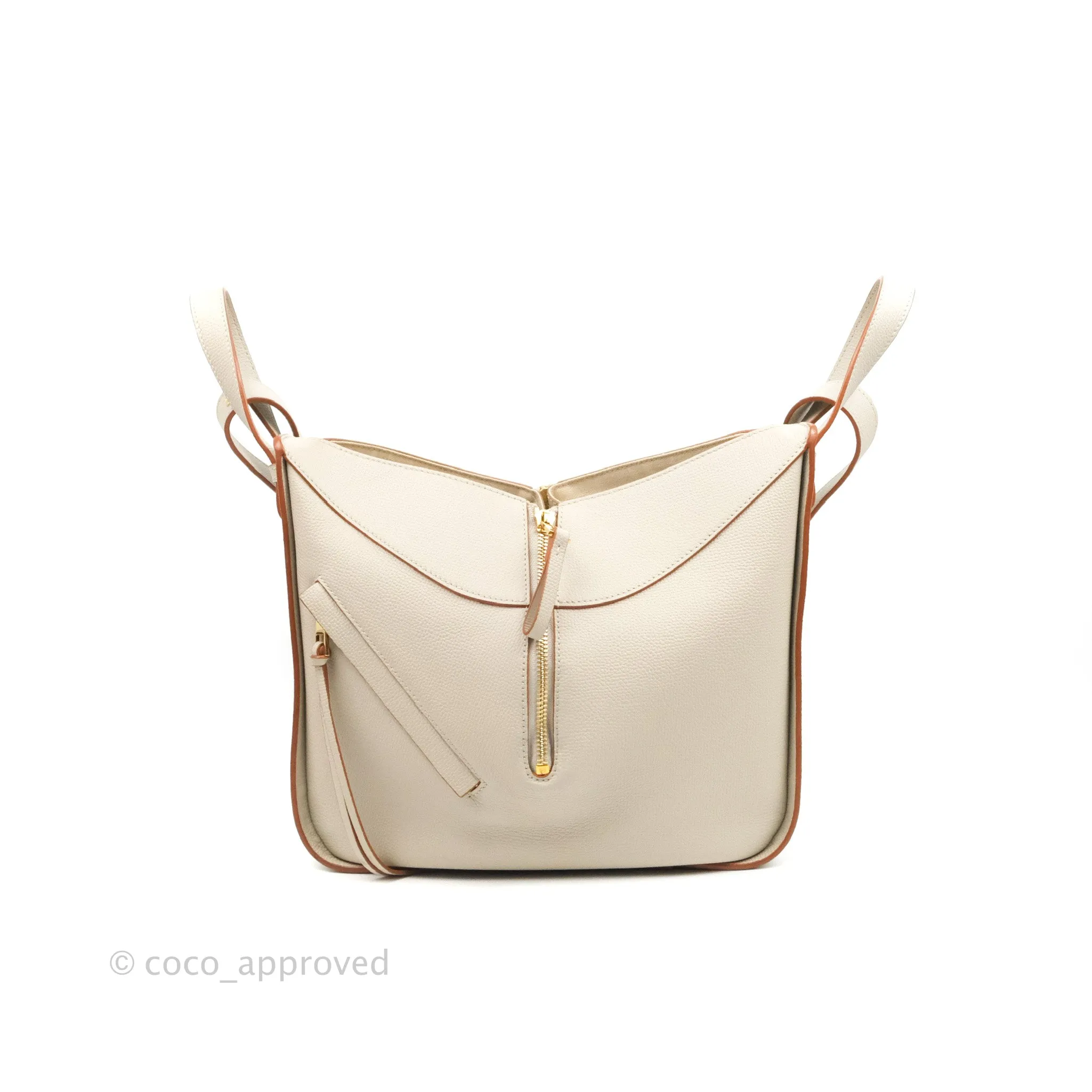 Loewe Hammock Small Shoulder Bag Light Ghost Grained Leather