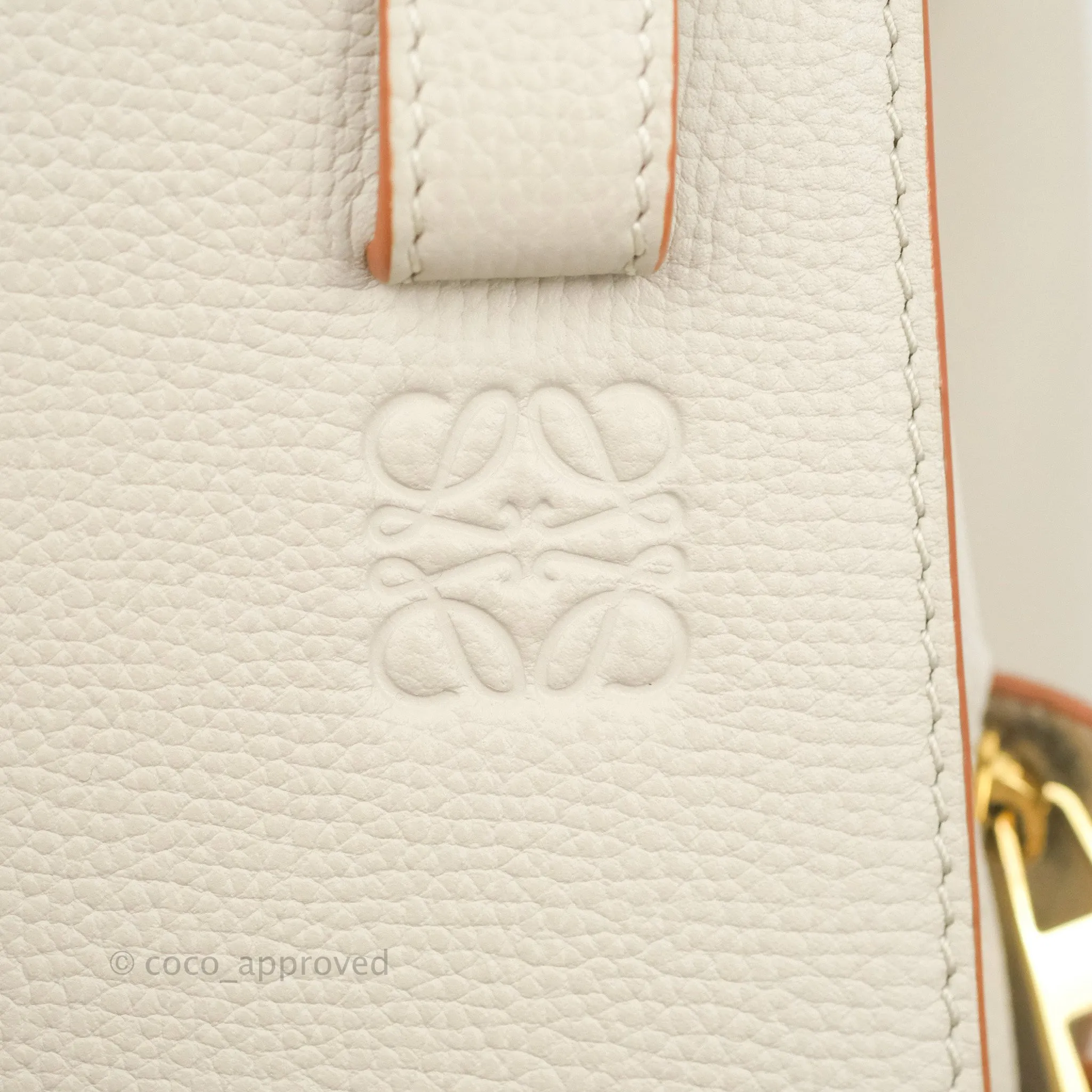 Loewe Hammock Small Shoulder Bag Light Ghost Grained Leather
