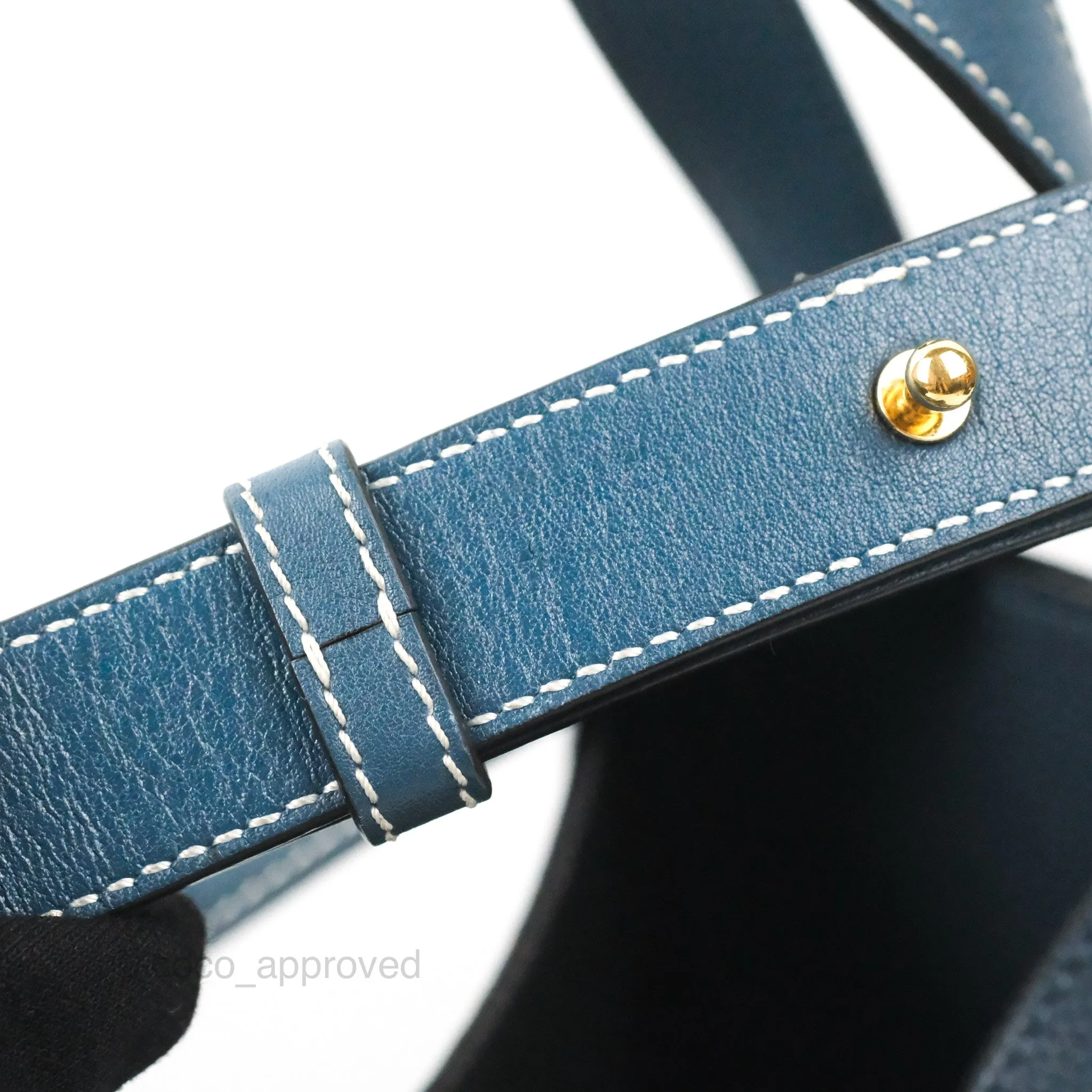 Loewe Hammock Small Shoulder Bag Navy Blue Soft Grained Calfskin