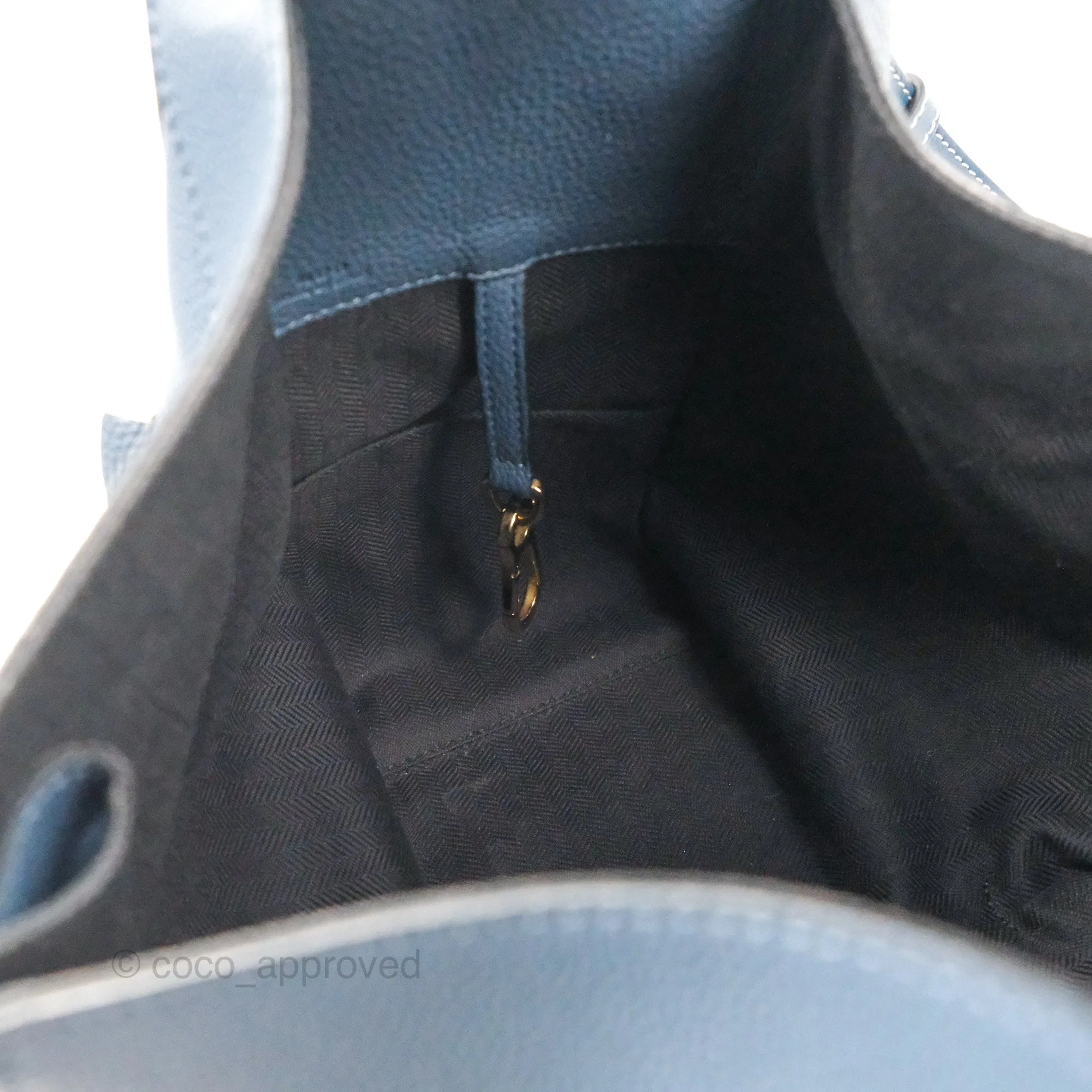 Loewe Hammock Small Shoulder Bag Navy Blue Soft Grained Calfskin