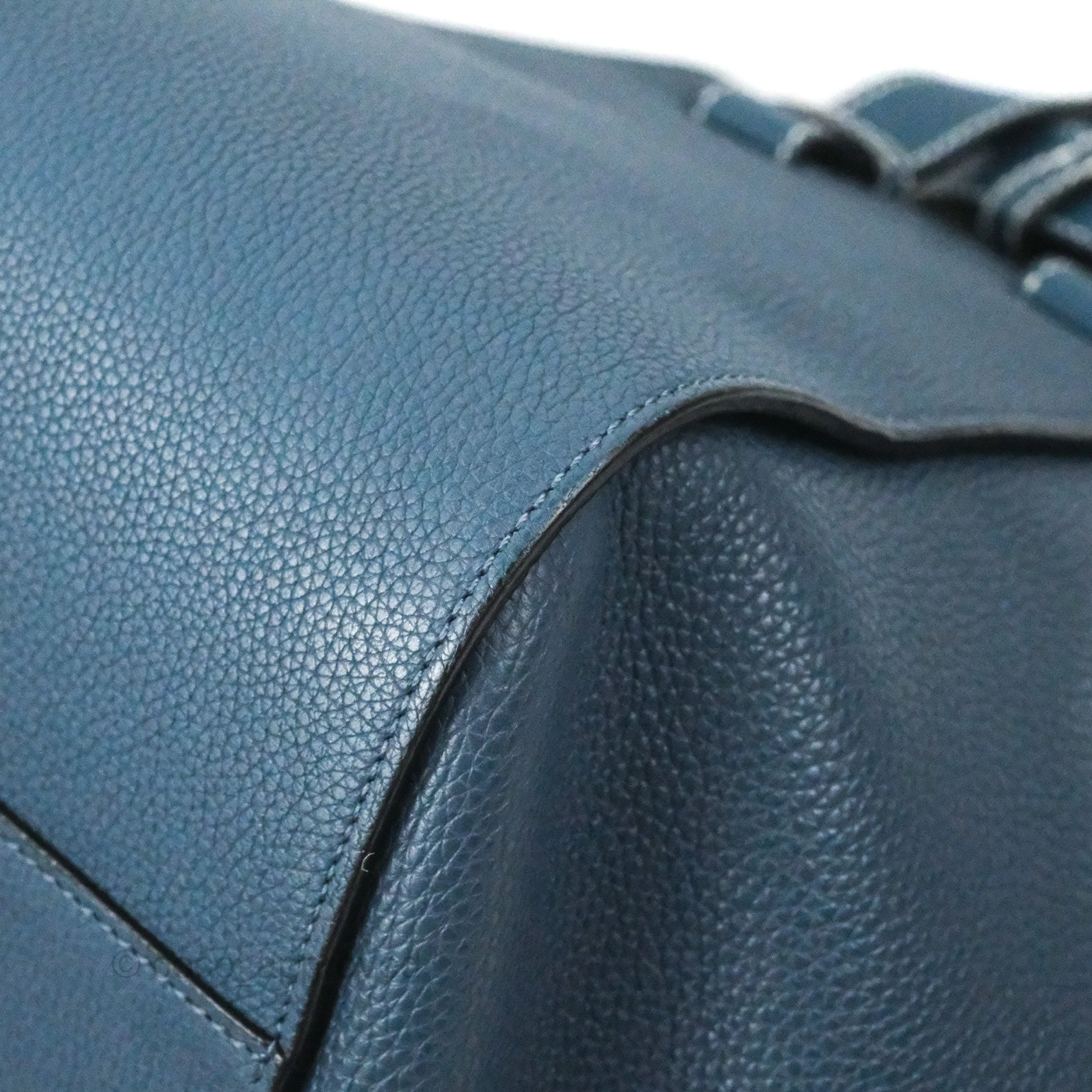 Loewe Hammock Small Shoulder Bag Navy Blue Soft Grained Calfskin