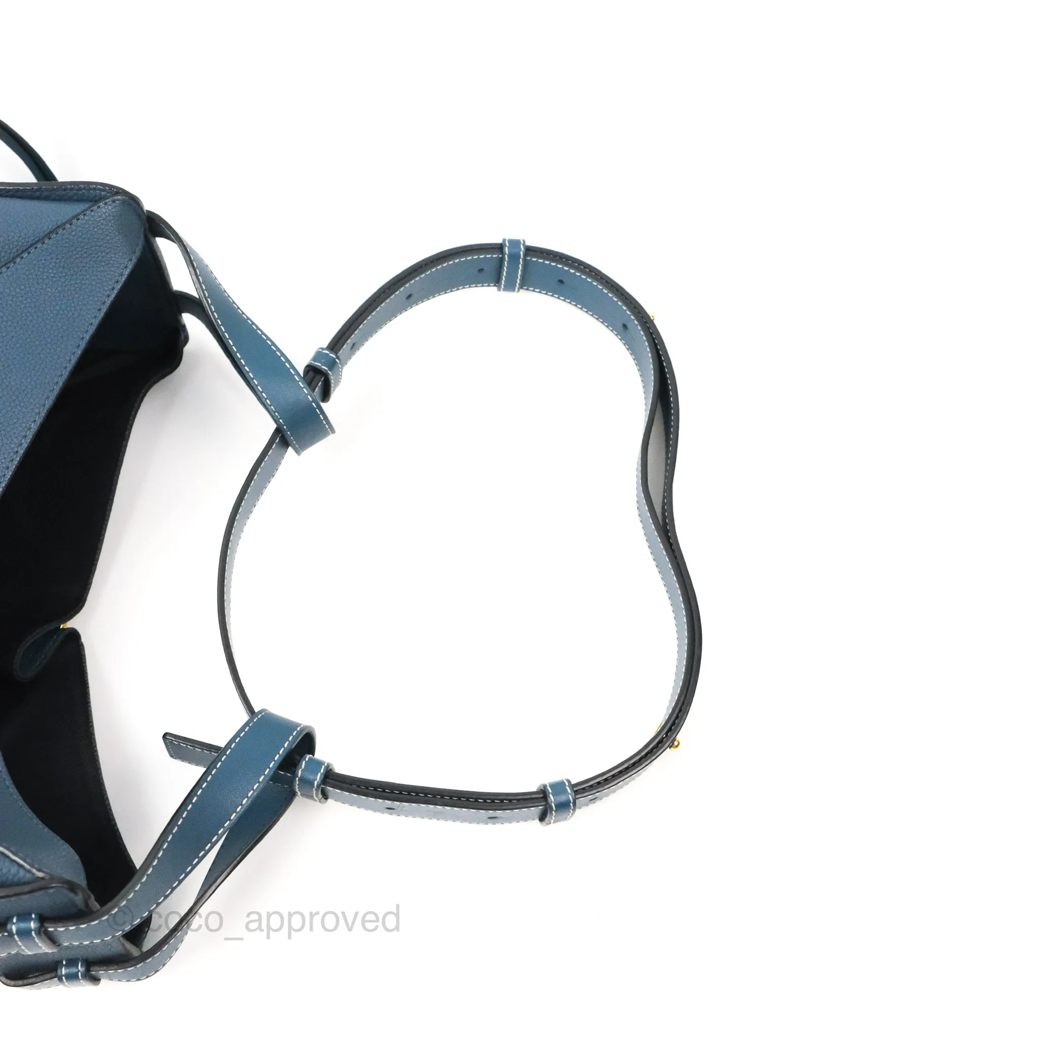 Loewe Hammock Small Shoulder Bag Navy Blue Soft Grained Calfskin