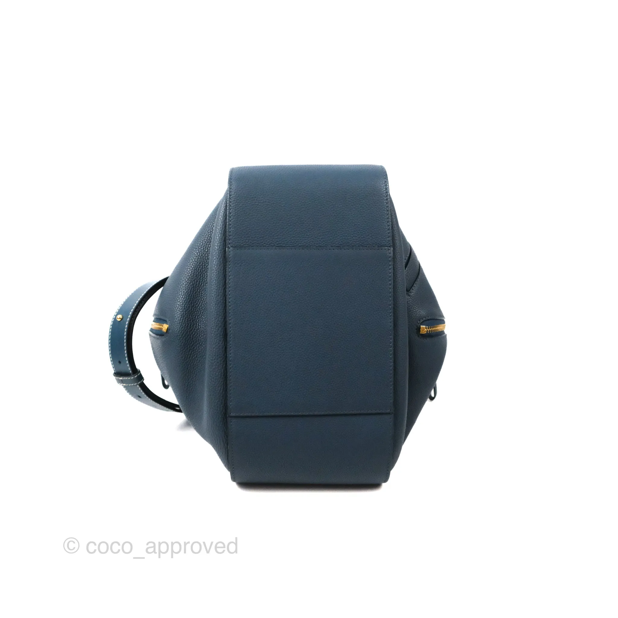 Loewe Hammock Small Shoulder Bag Navy Blue Soft Grained Calfskin