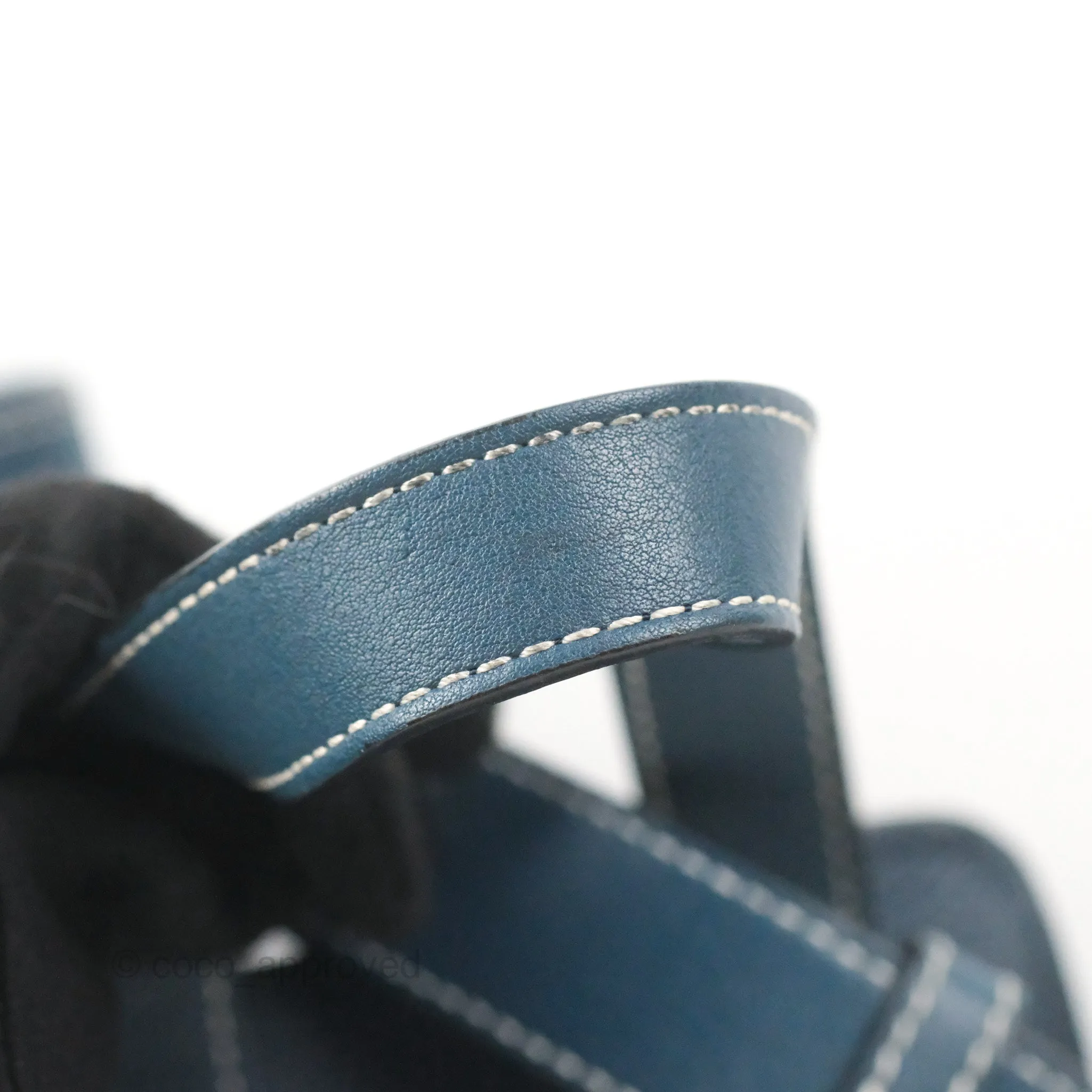 Loewe Hammock Small Shoulder Bag Navy Blue Soft Grained Calfskin