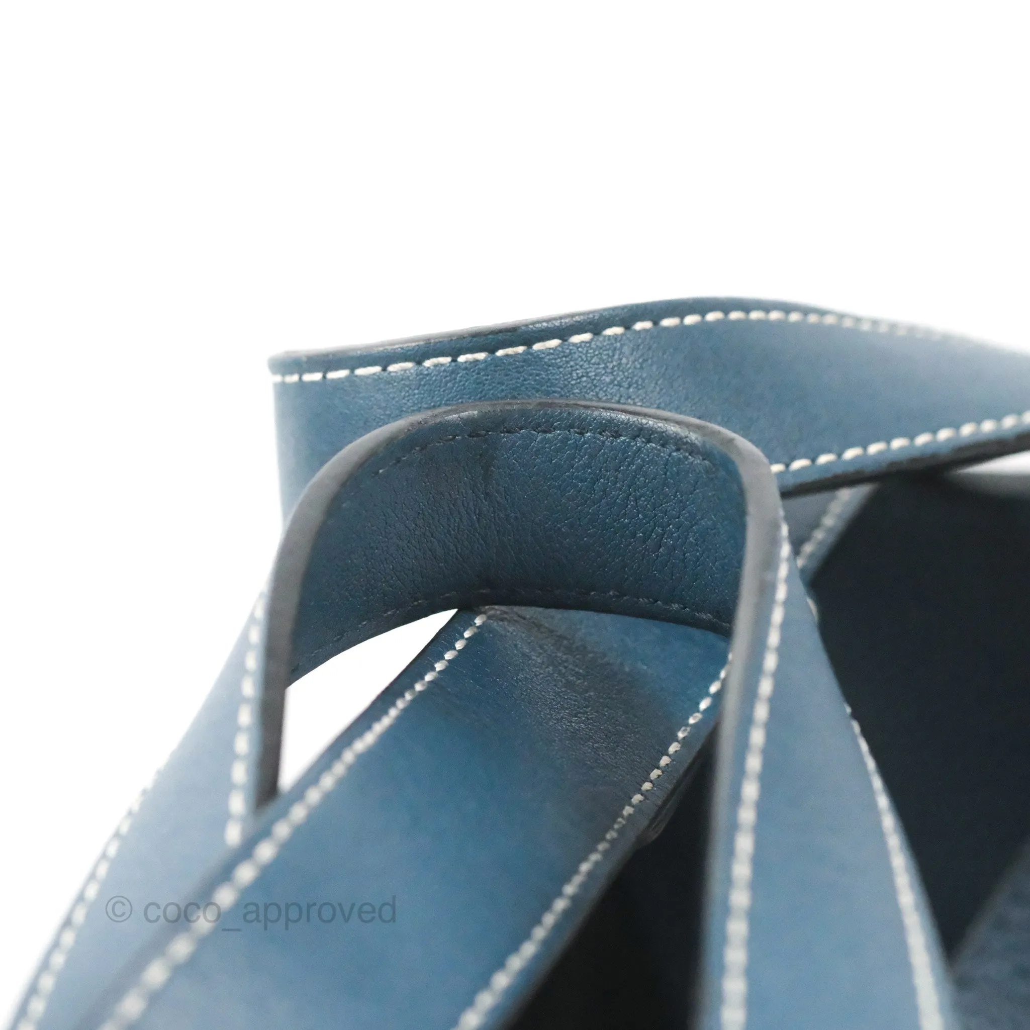 Loewe Hammock Small Shoulder Bag Navy Blue Soft Grained Calfskin