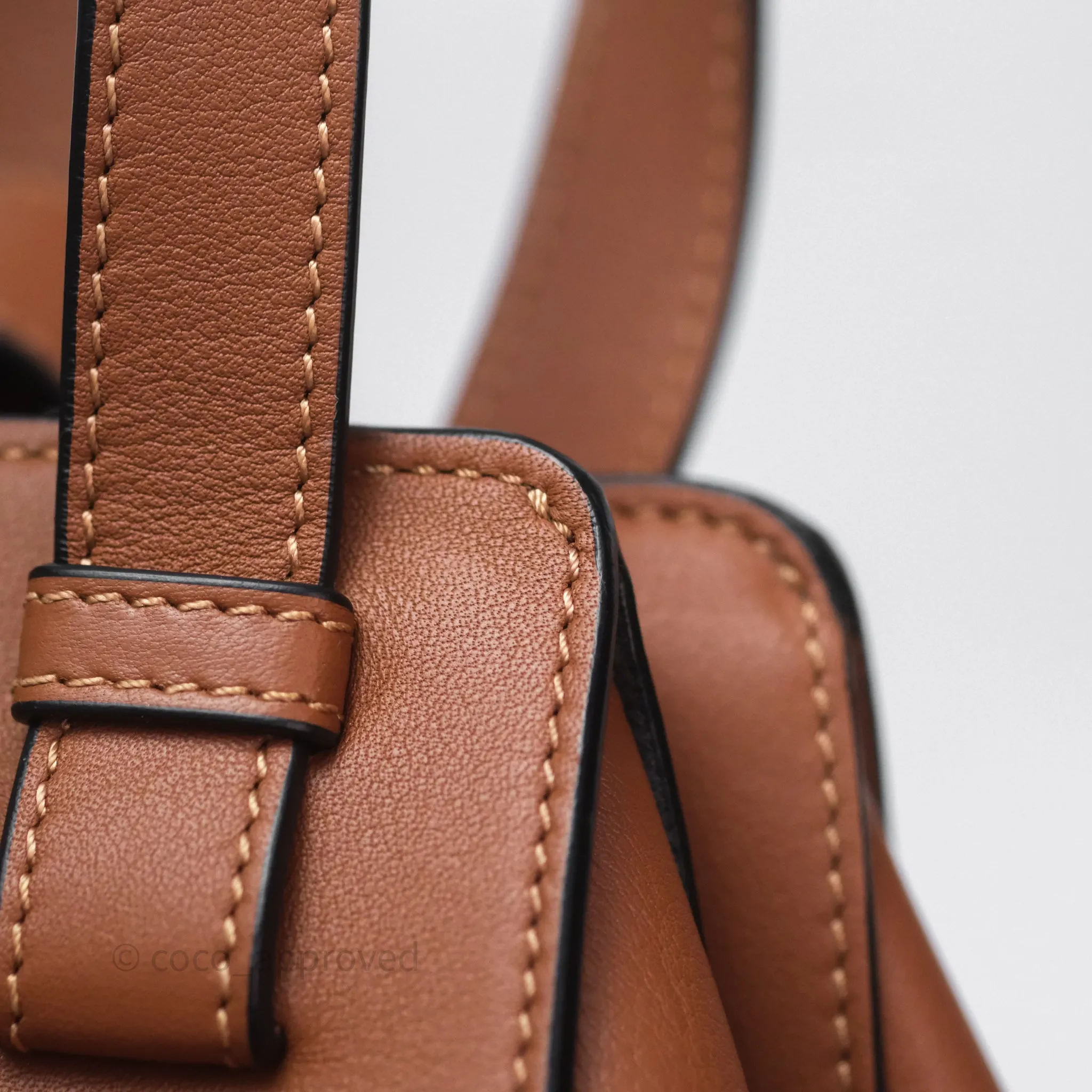 Loewe Hammock Small Shoulder Bag Tan
