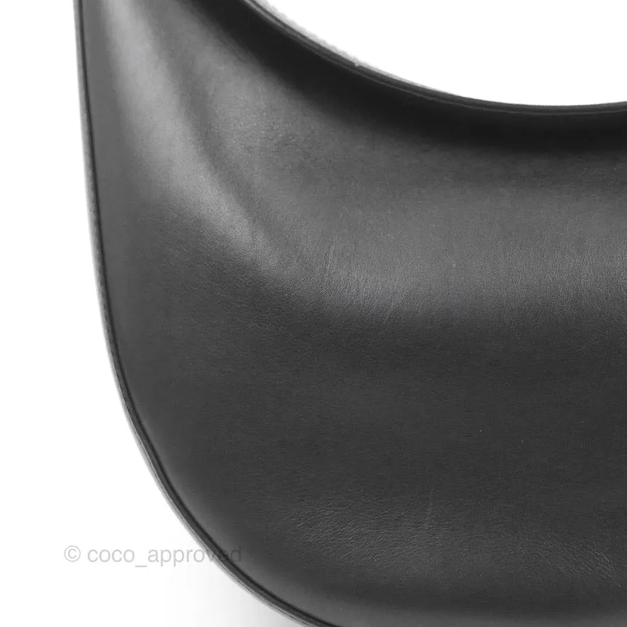 Loewe Luna Bag Black Satin Calfskin Jacquard Strap
