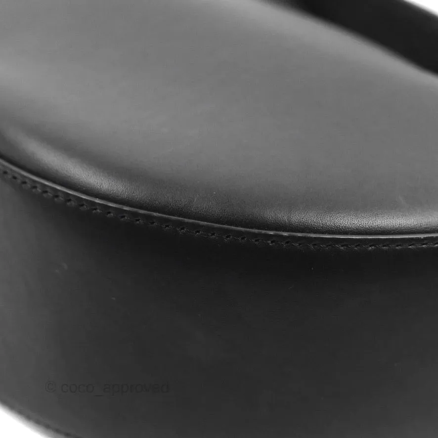 Loewe Luna Bag Black Satin Calfskin Jacquard Strap