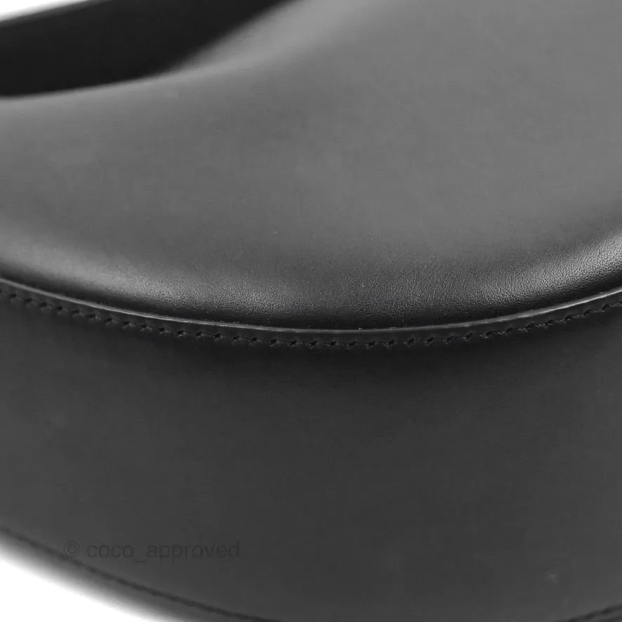 Loewe Luna Bag Black Satin Calfskin Jacquard Strap