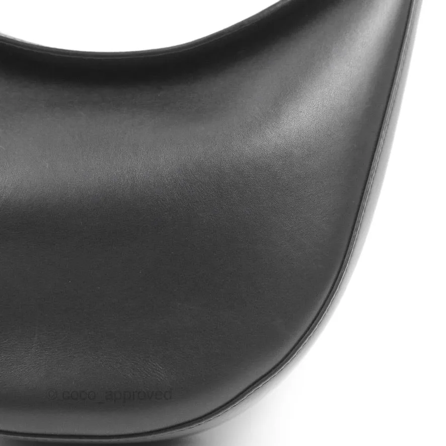 Loewe Luna Bag Black Satin Calfskin Jacquard Strap