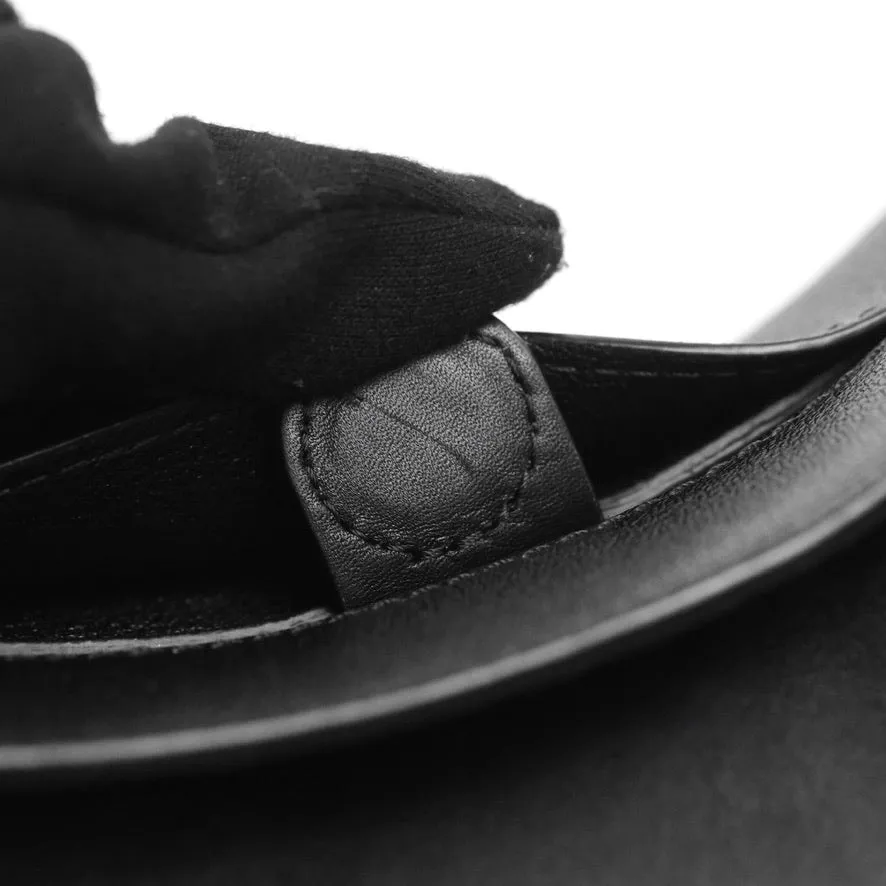 Loewe Luna Bag Black Satin Calfskin Jacquard Strap