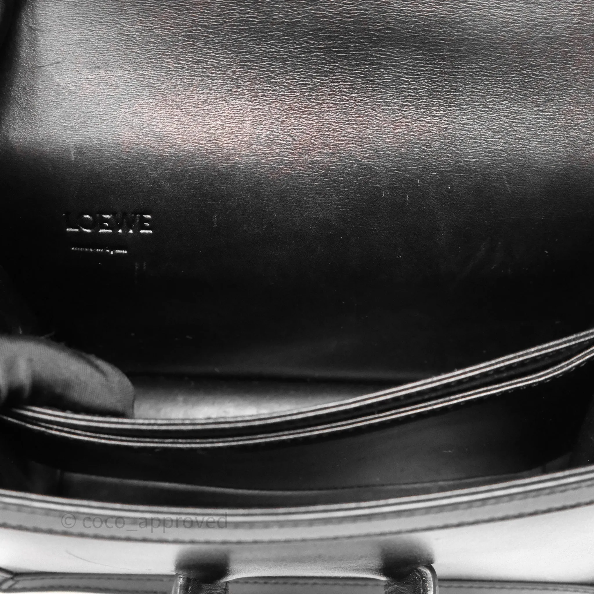 Loewe Medium Barcelona Shoulder Bag Black Calfskin