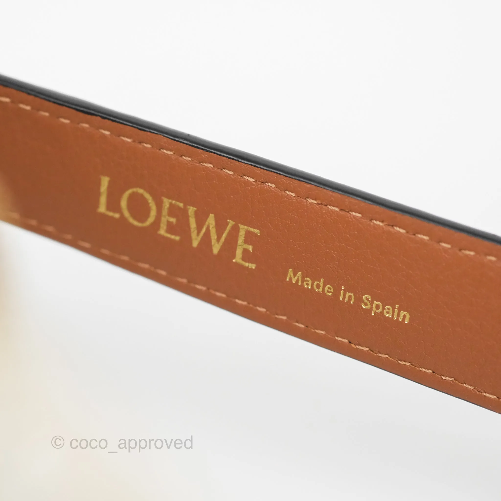 Loewe Medium Cubi Bag Anagram Jacquard & Calfskin Ecru/Tan