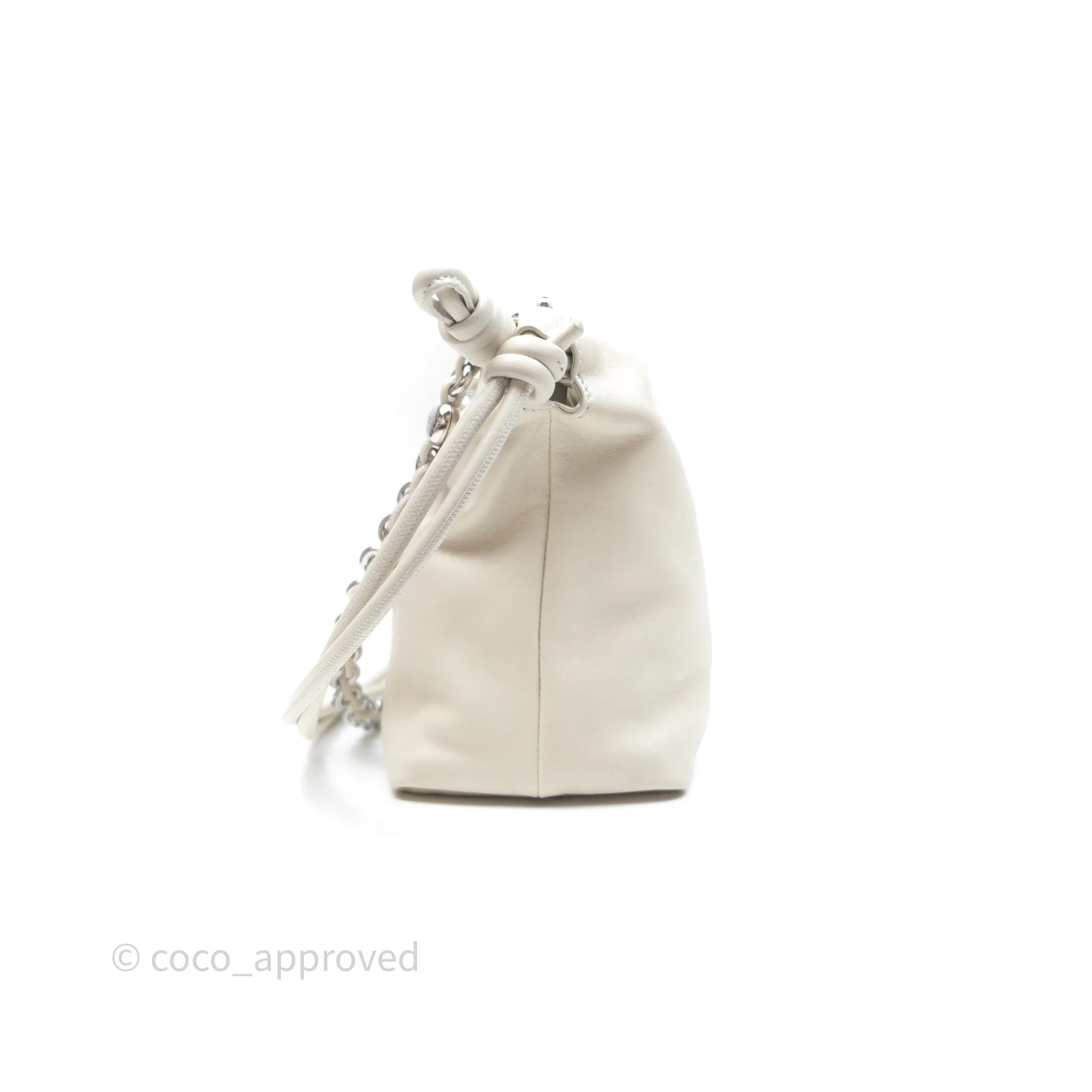 Loewe Medium Flamenco Purse in Mellow Nappa Lambskin Sea Salt