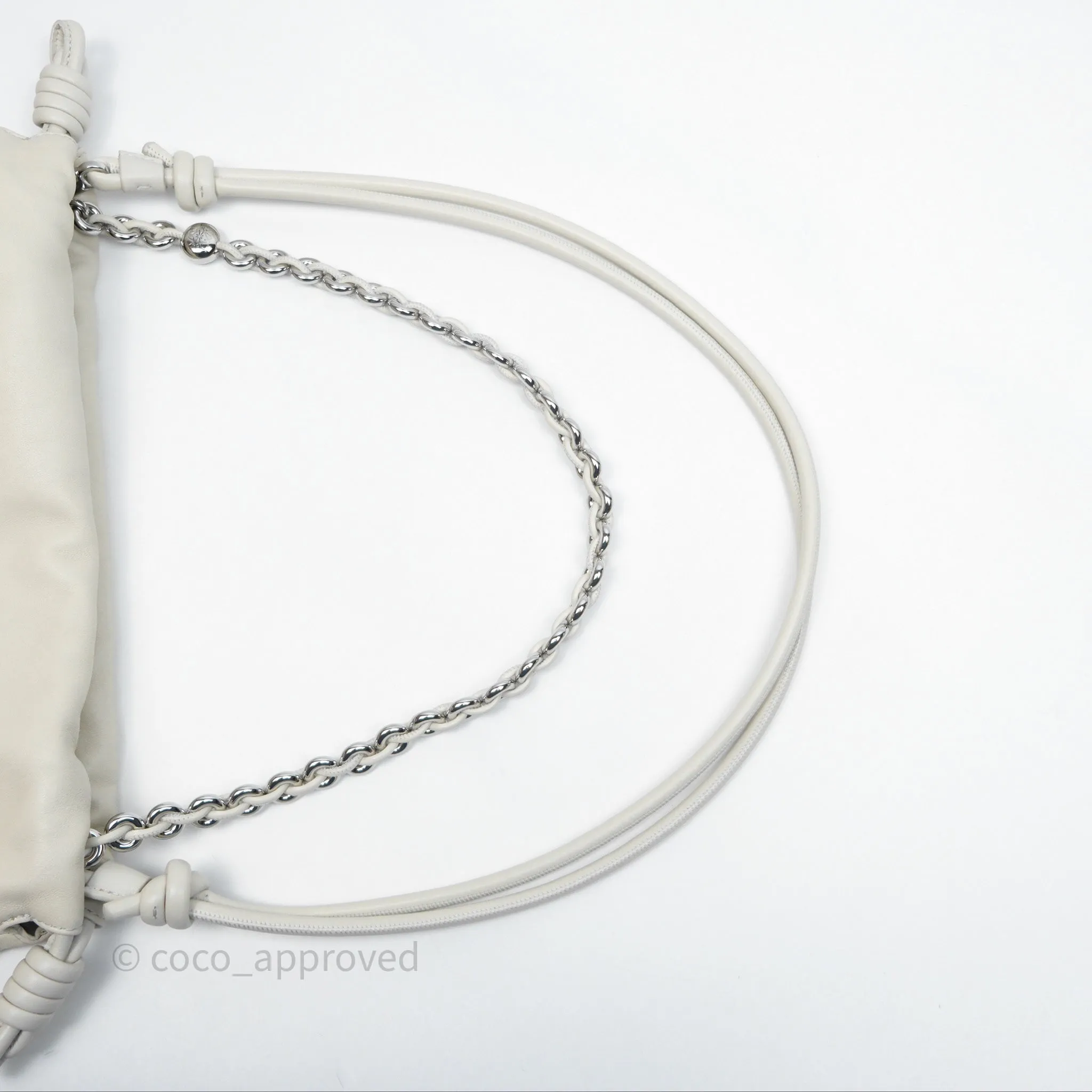 Loewe Medium Flamenco Purse in Mellow Nappa Lambskin Sea Salt