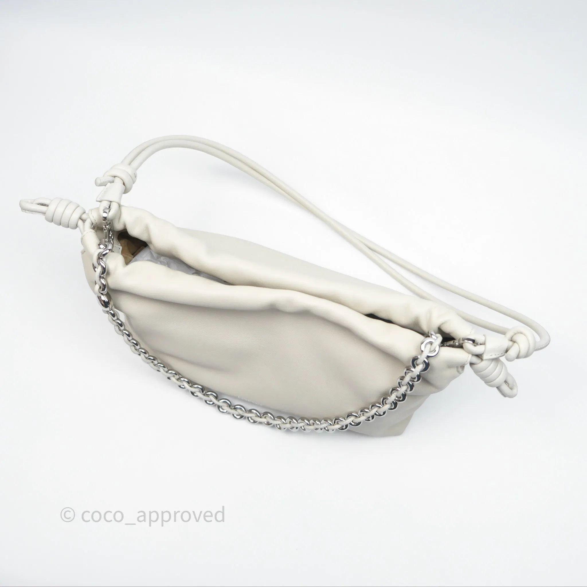 Loewe Medium Flamenco Purse in Mellow Nappa Lambskin Sea Salt