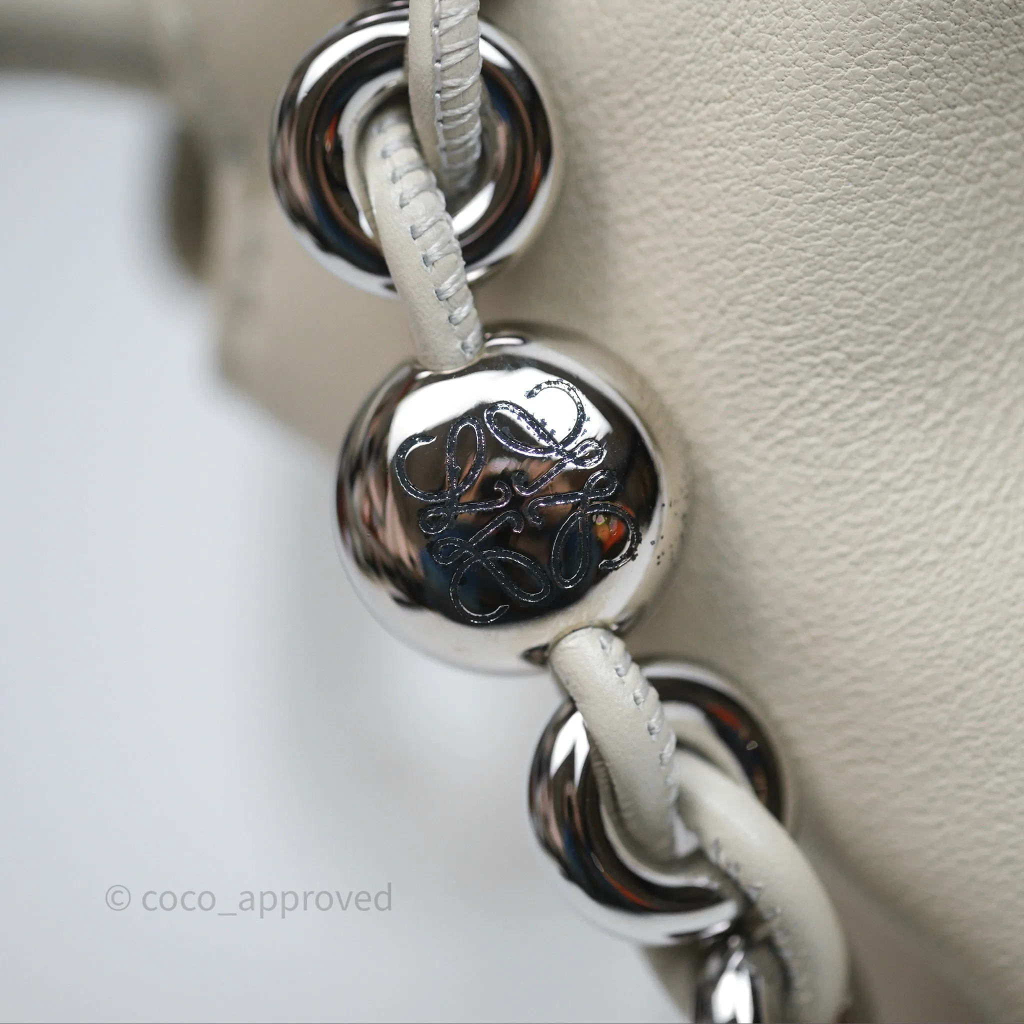 Loewe Medium Flamenco Purse in Mellow Nappa Lambskin Sea Salt