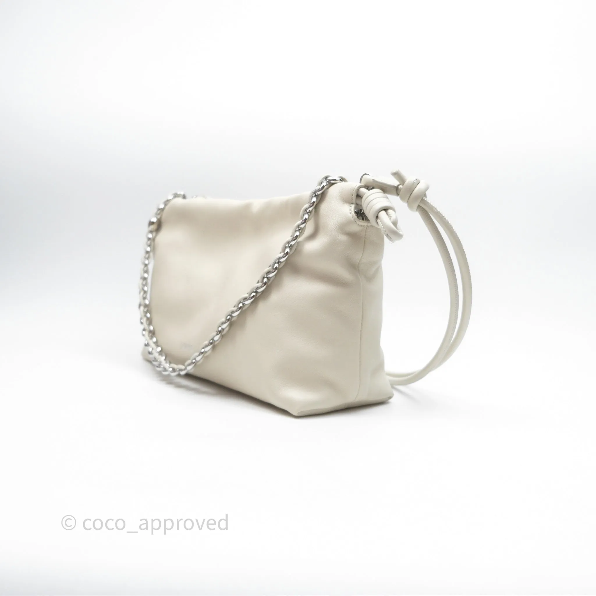 Loewe Medium Flamenco Purse in Mellow Nappa Lambskin Sea Salt