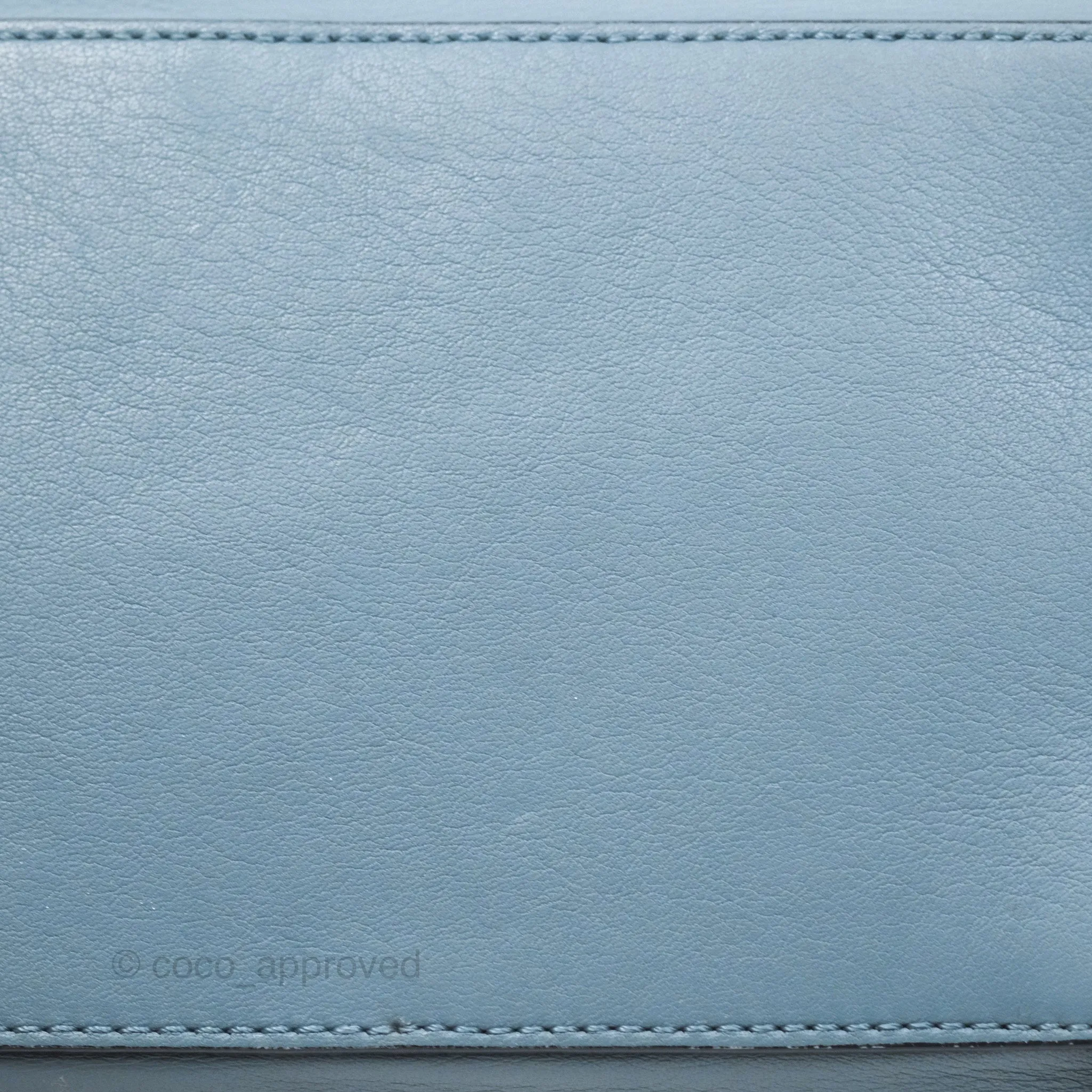 Loewe Medium Puzzle Bag Blue Calfskin Silver Hardware