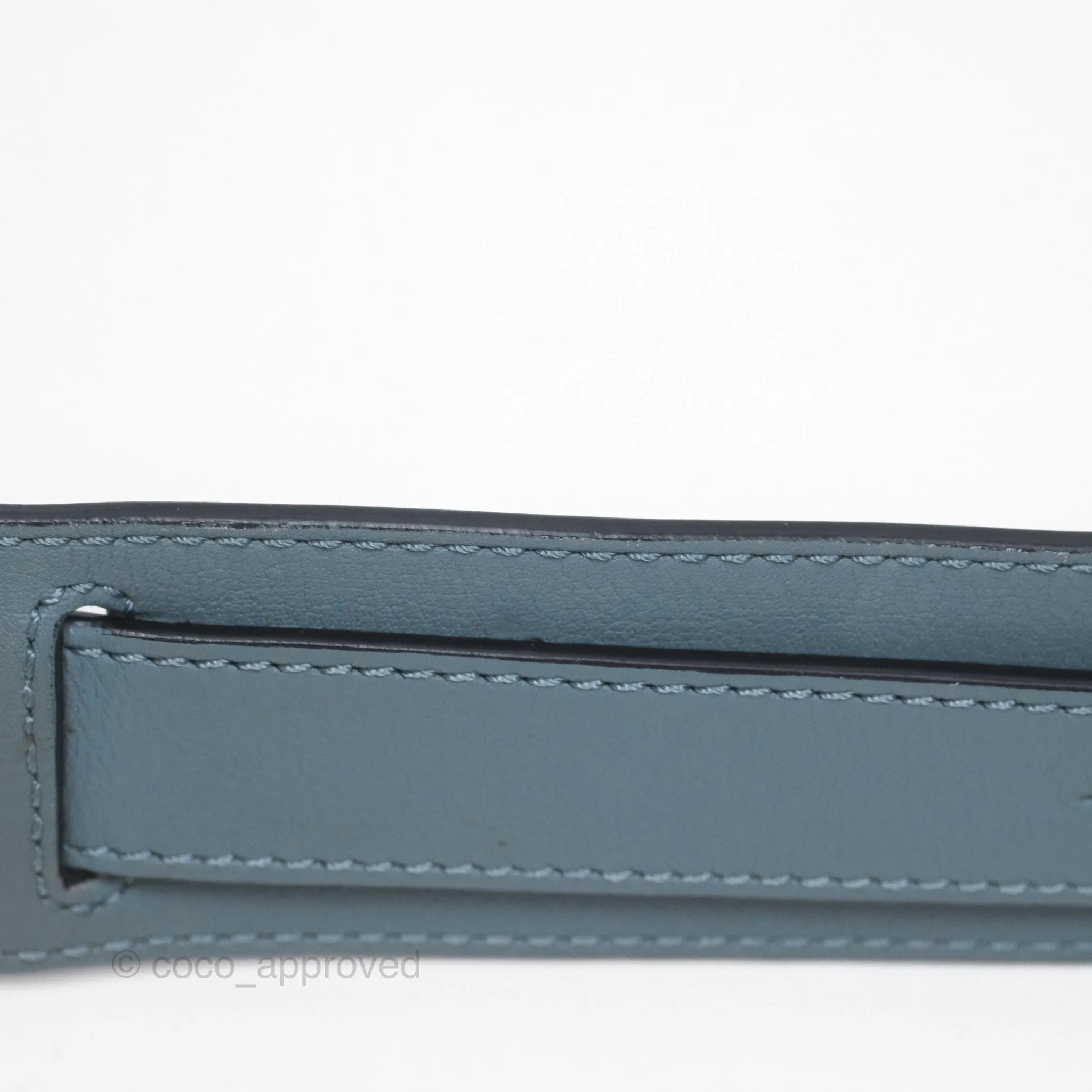 Loewe Medium Puzzle Bag Blue Calfskin Silver Hardware