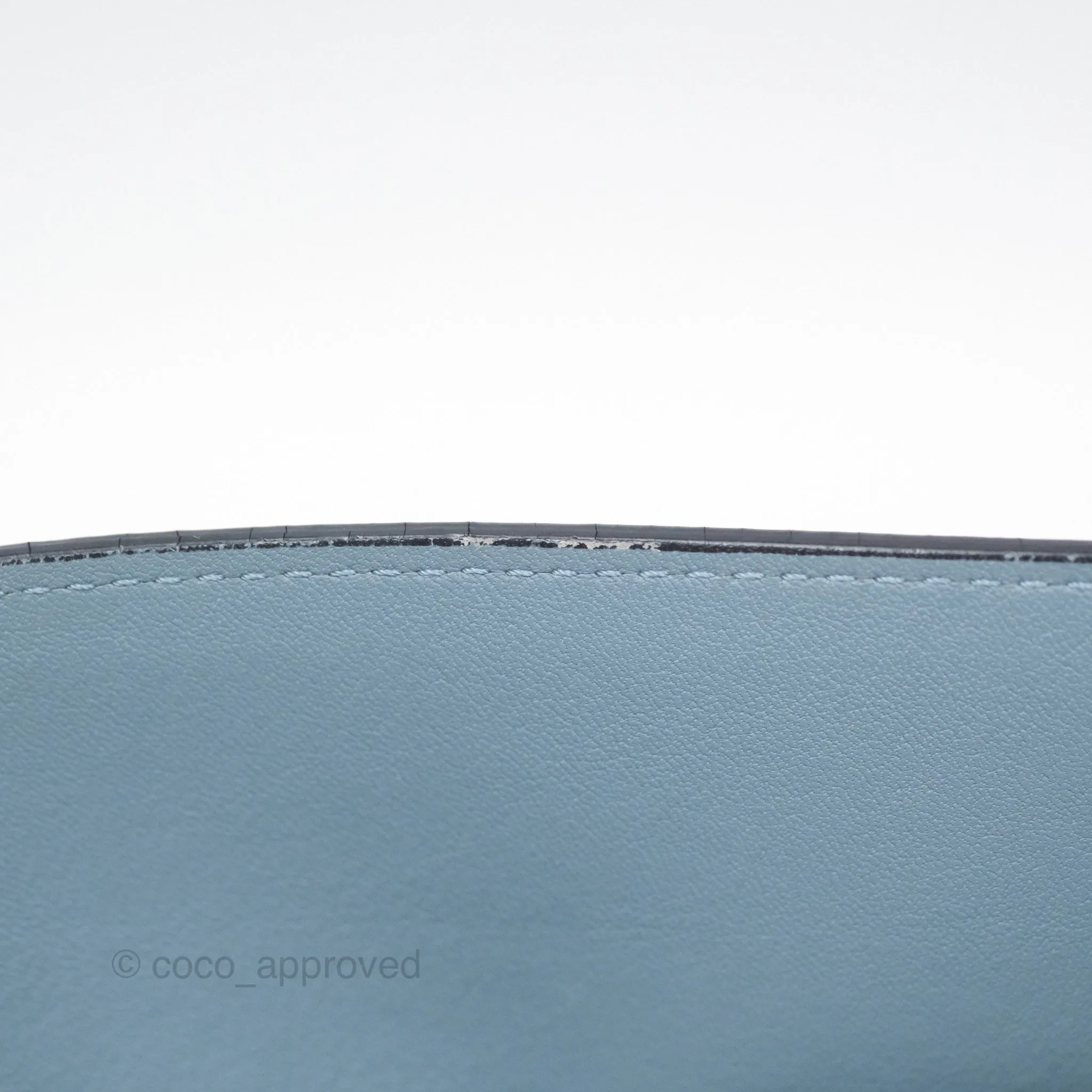 Loewe Medium Puzzle Bag Blue Calfskin Silver Hardware