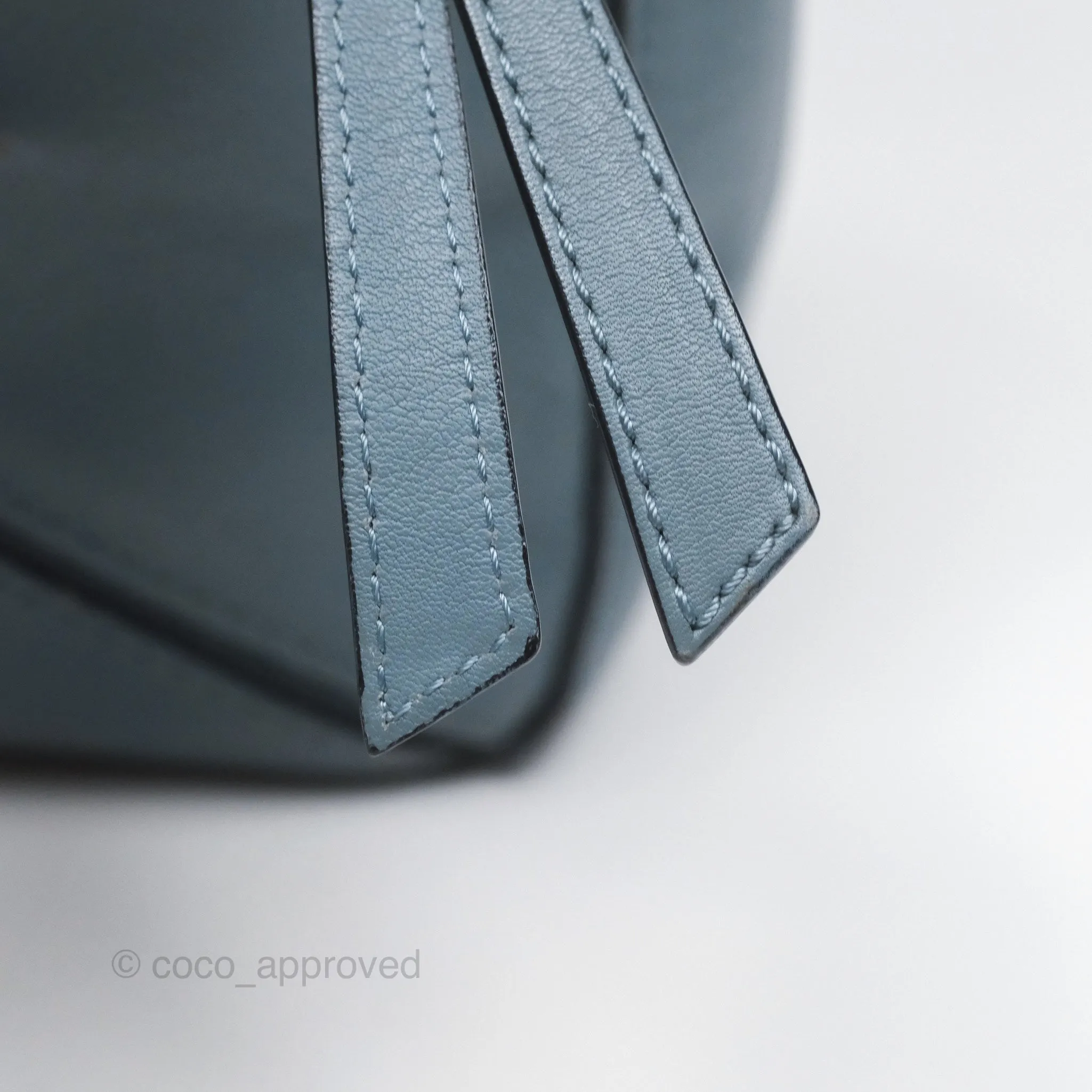 Loewe Medium Puzzle Bag Blue Calfskin Silver Hardware