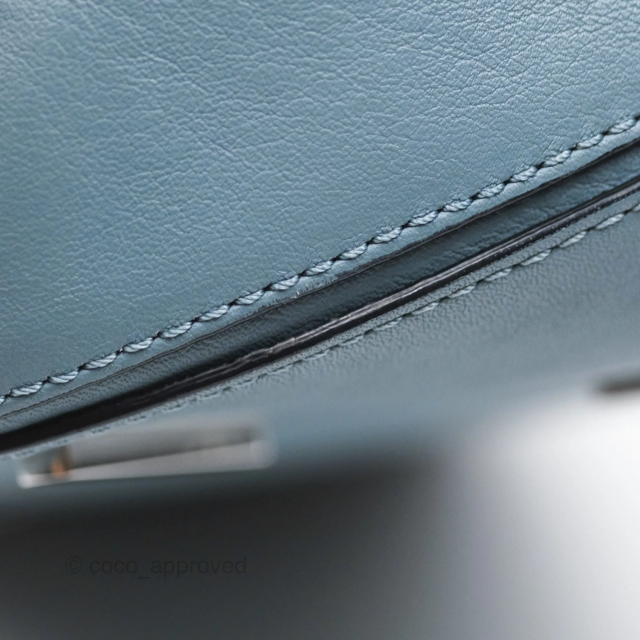 Loewe Medium Puzzle Bag Blue Calfskin Silver Hardware