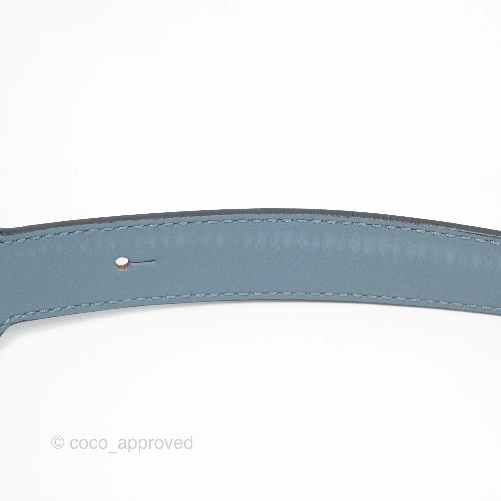 Loewe Medium Puzzle Bag Blue Calfskin Silver Hardware