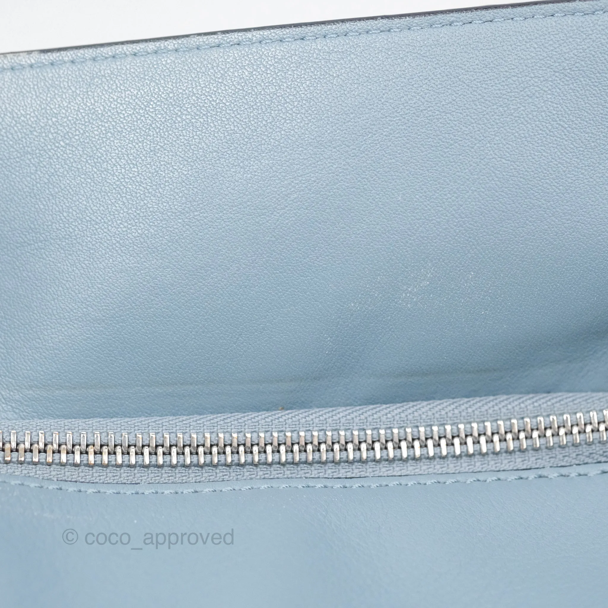 Loewe Medium Puzzle Bag Blue Calfskin Silver Hardware