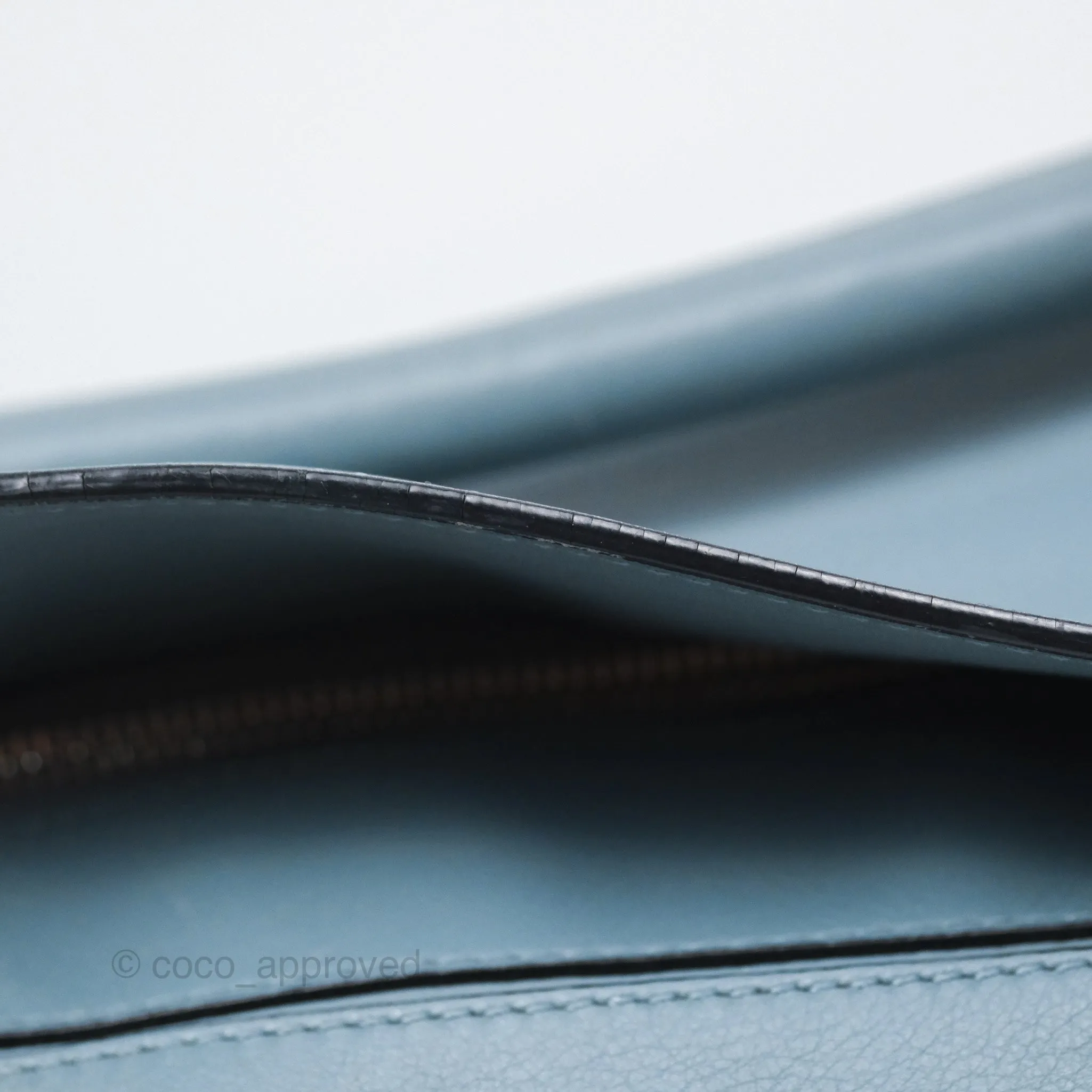Loewe Medium Puzzle Bag Blue Calfskin Silver Hardware