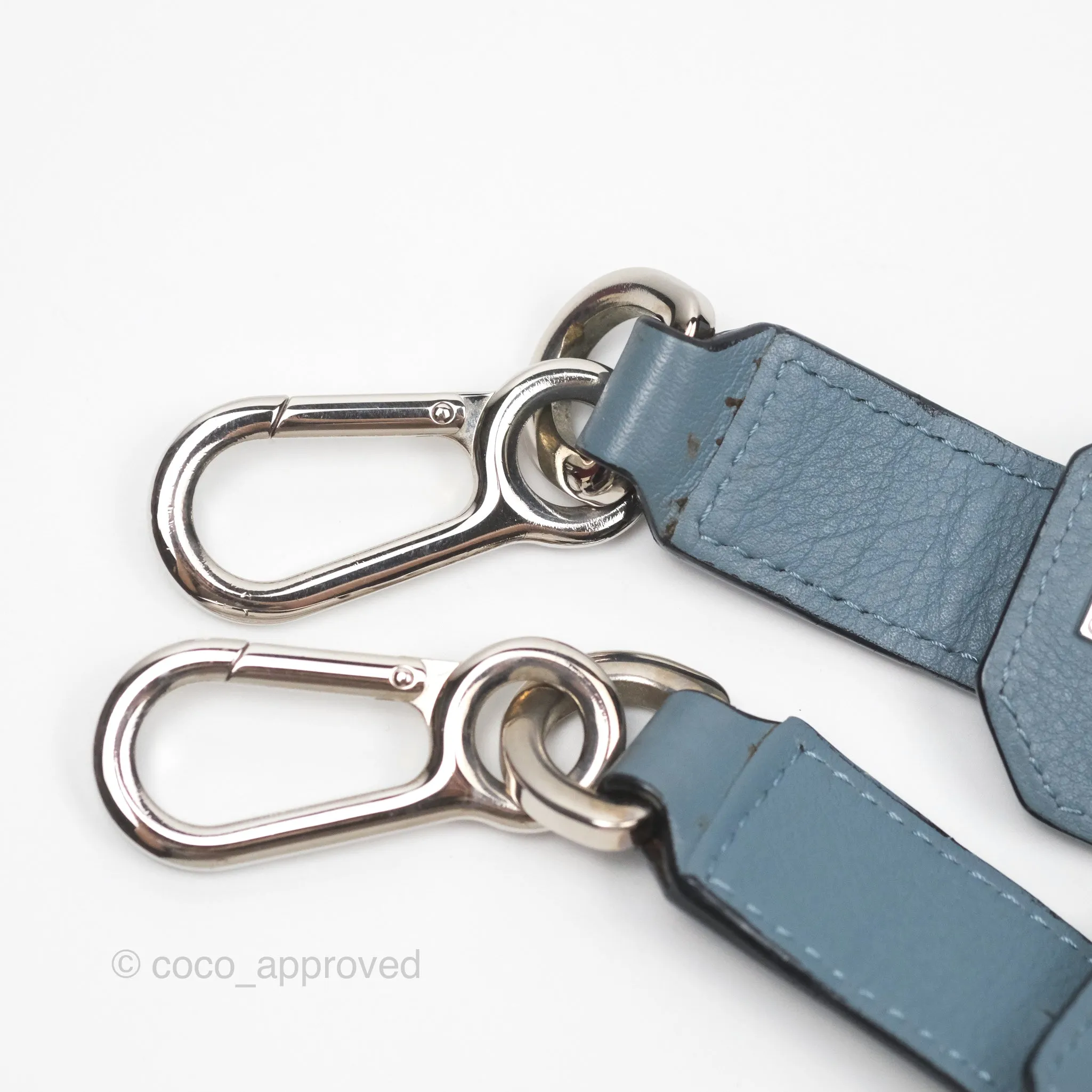 Loewe Medium Puzzle Bag Blue Calfskin Silver Hardware