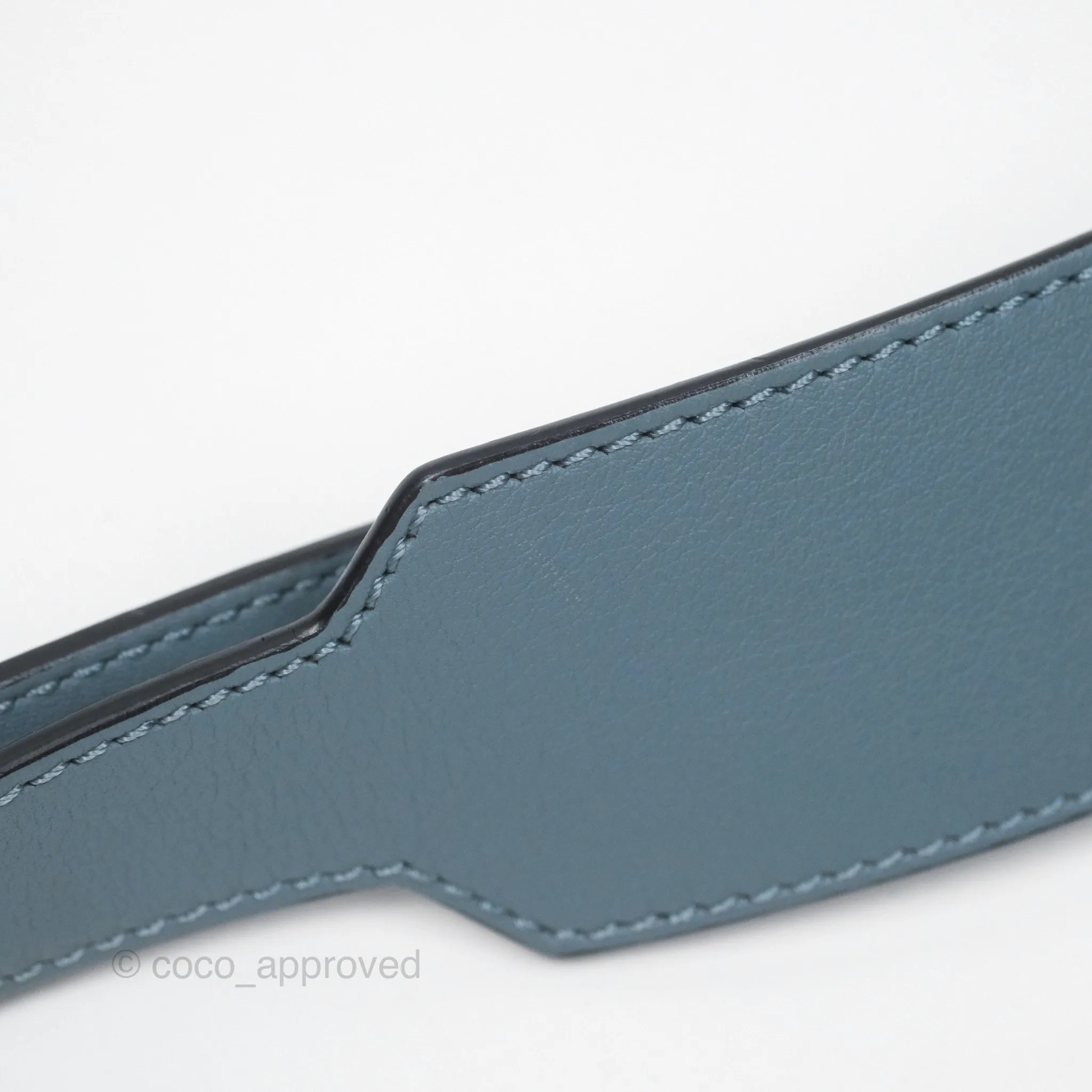 Loewe Medium Puzzle Bag Blue Calfskin Silver Hardware