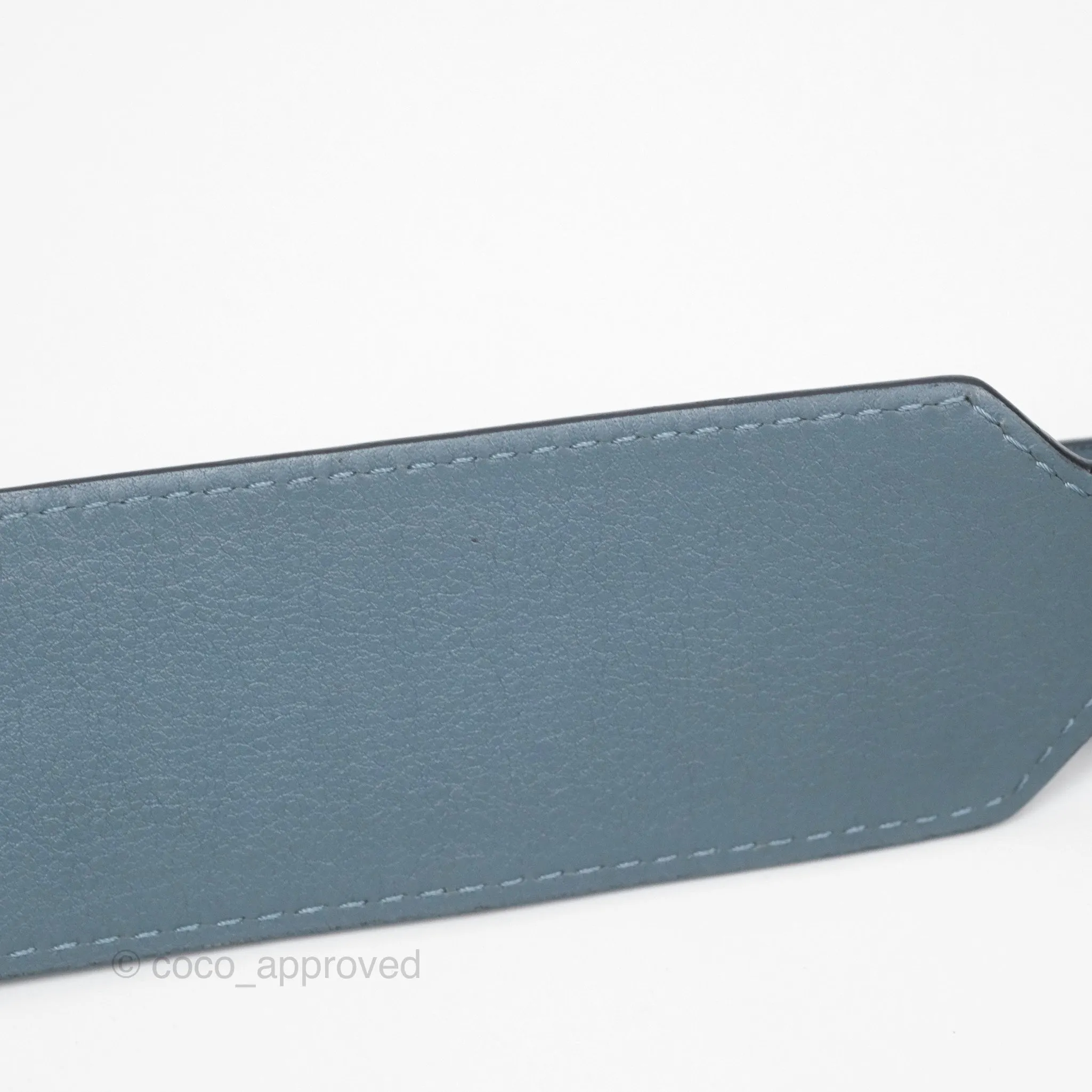 Loewe Medium Puzzle Bag Blue Calfskin Silver Hardware