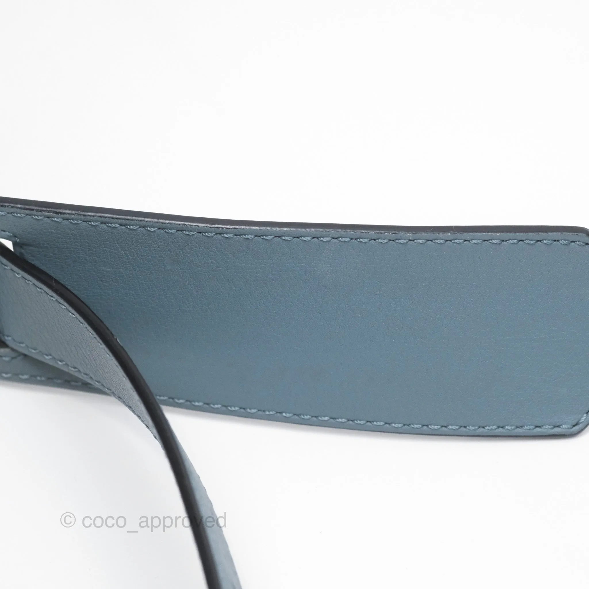 Loewe Medium Puzzle Bag Blue Calfskin Silver Hardware