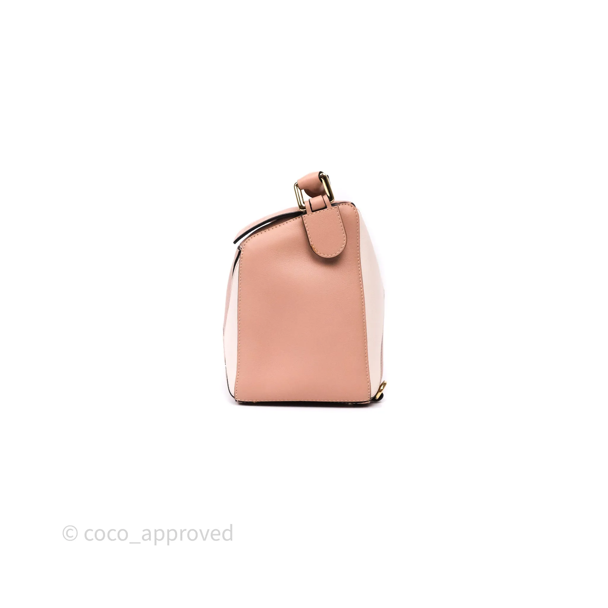 Loewe Medium Puzzle Bag Blush Pink Suede Calfskin