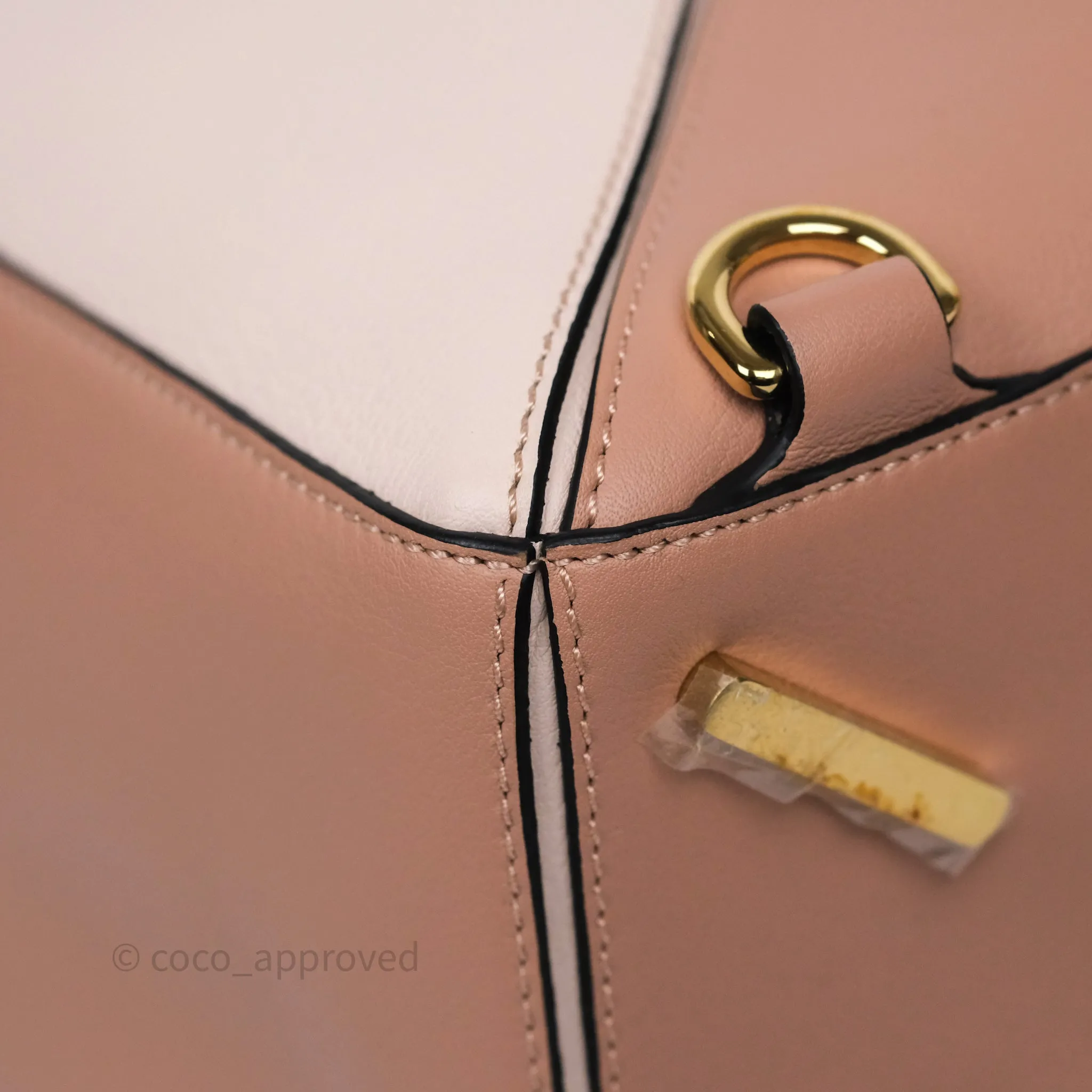 Loewe Medium Puzzle Bag Blush Pink Suede Calfskin