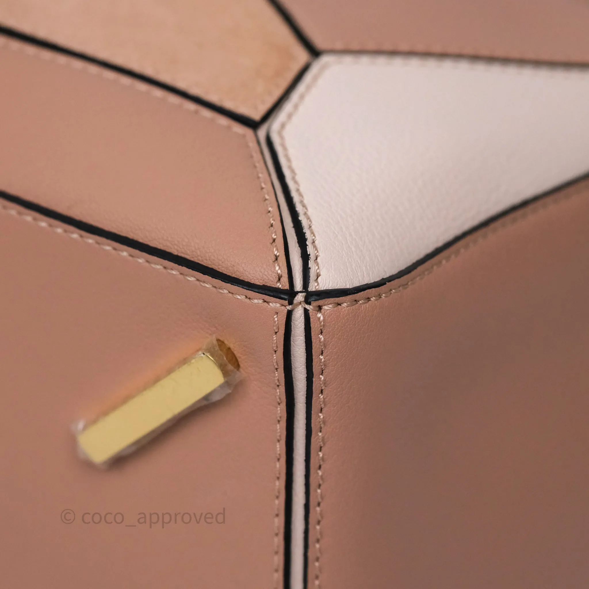 Loewe Medium Puzzle Bag Blush Pink Suede Calfskin
