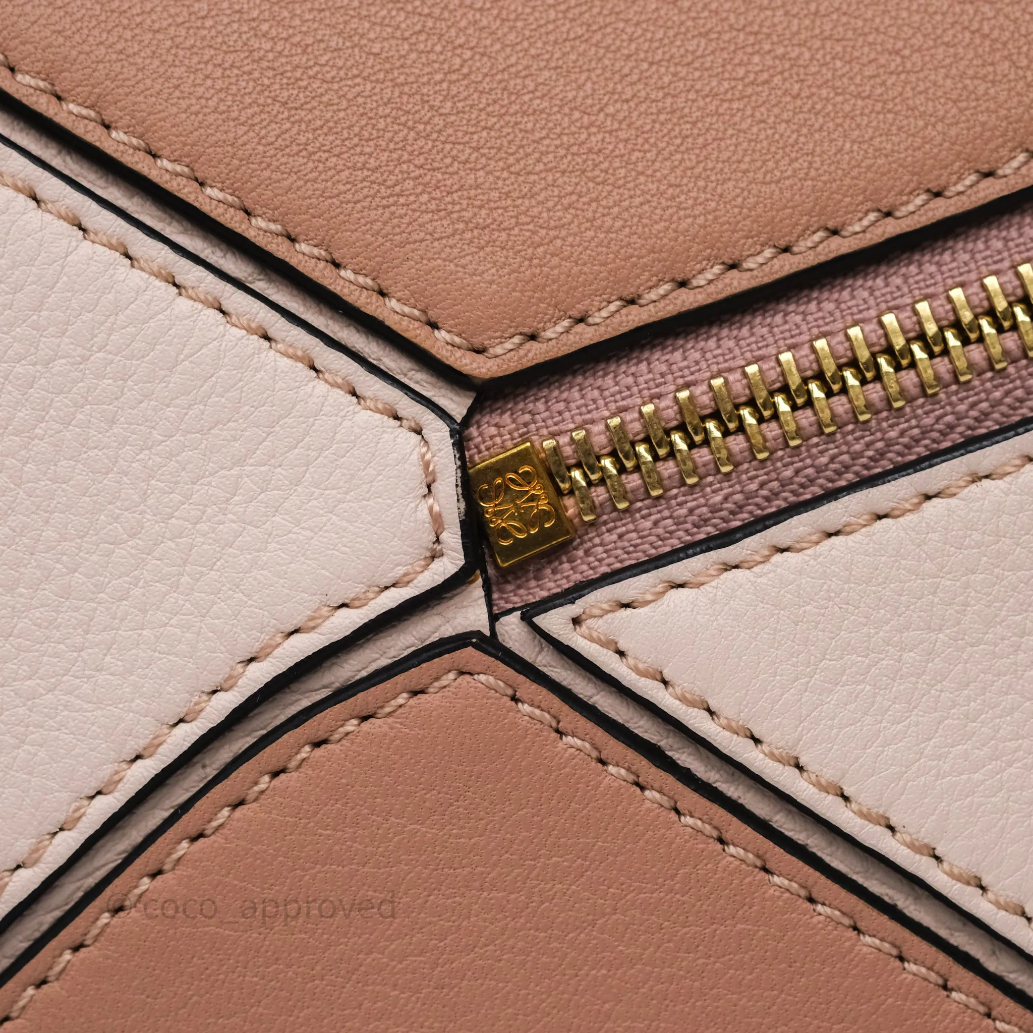 Loewe Medium Puzzle Bag Blush Pink Suede Calfskin